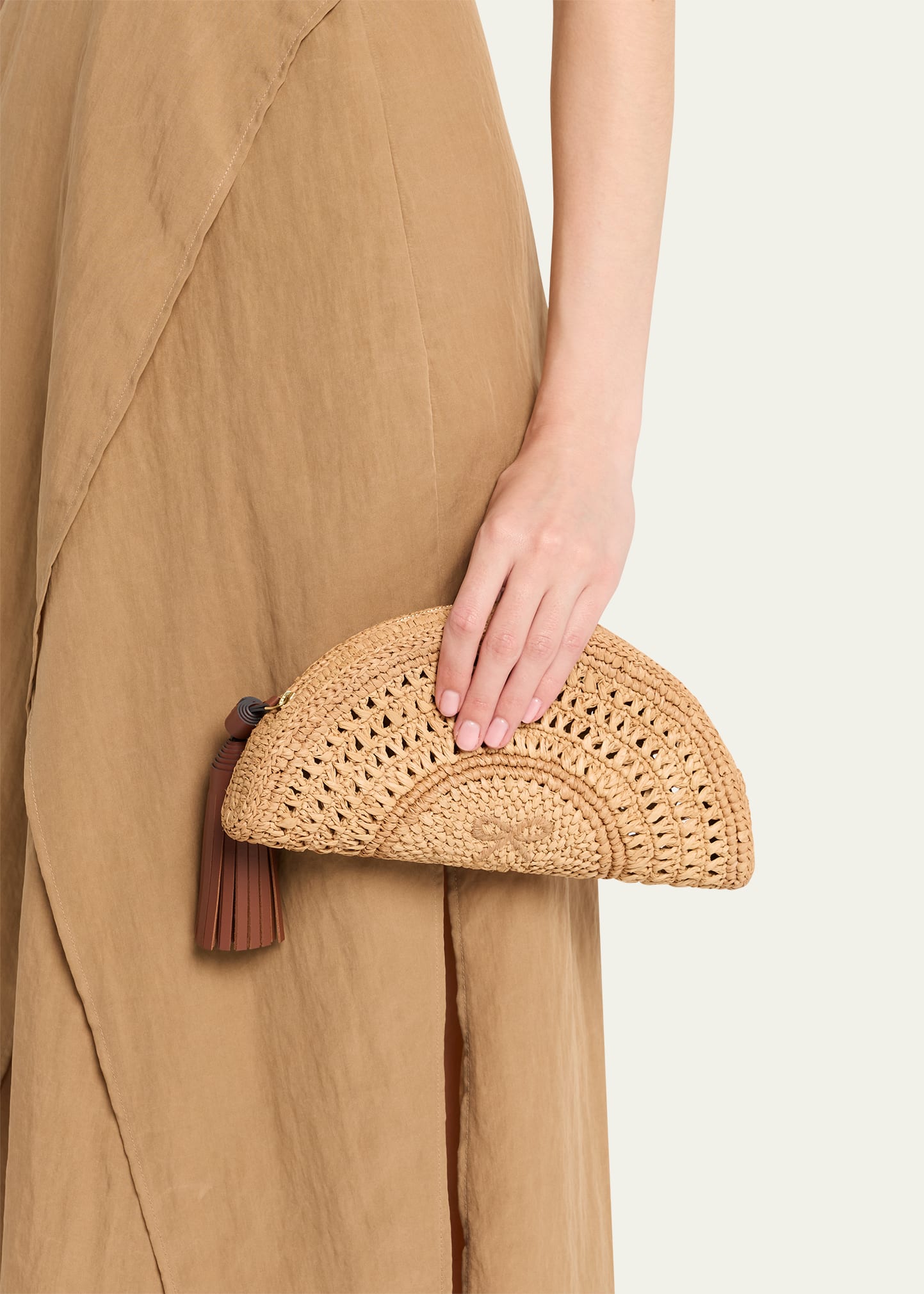 Half Moon Raffia Bow Clutch Bag 14 Half Moon Raffia Bow Clutch Bag