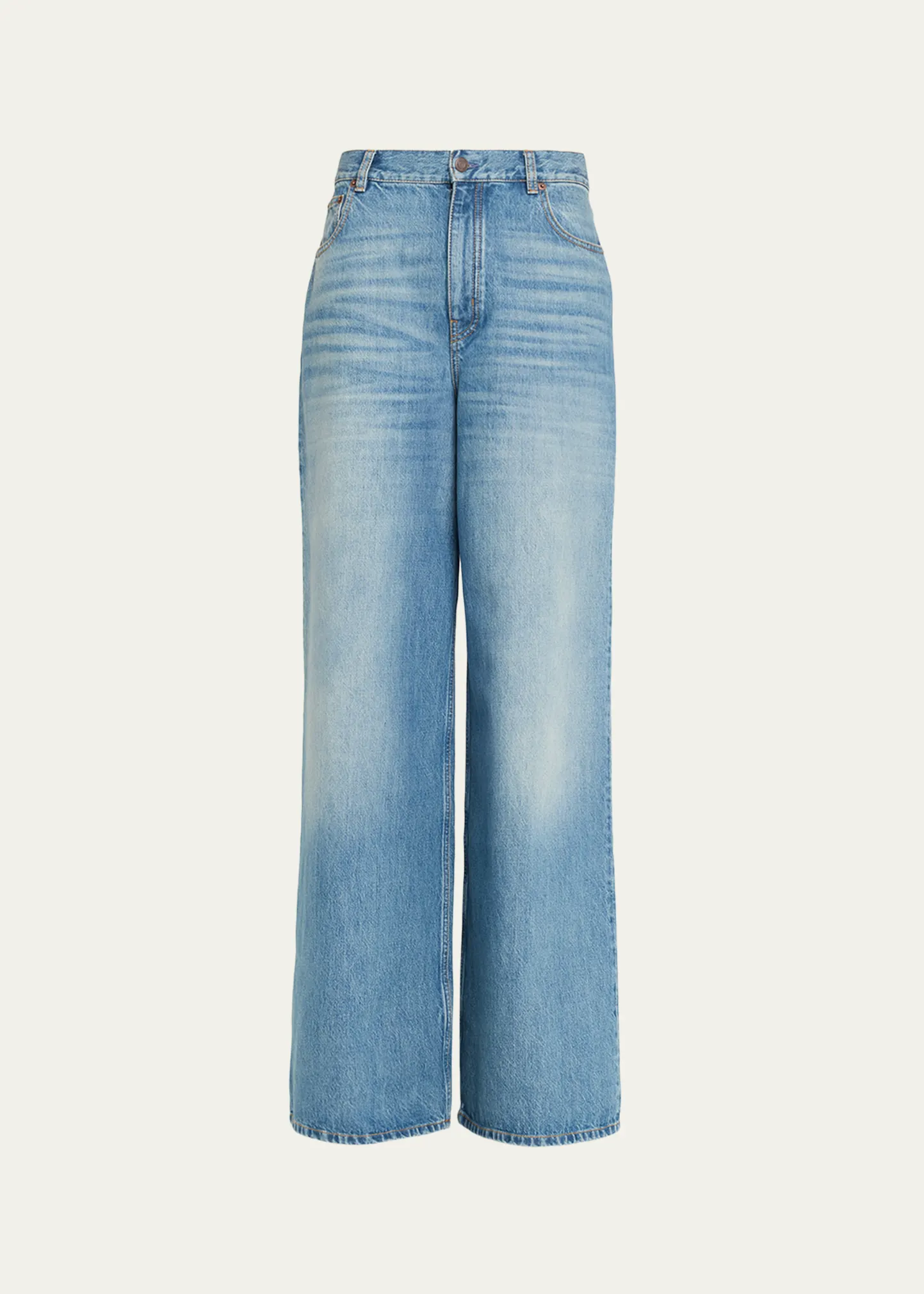 Wide-Leg High-Rise Jeans