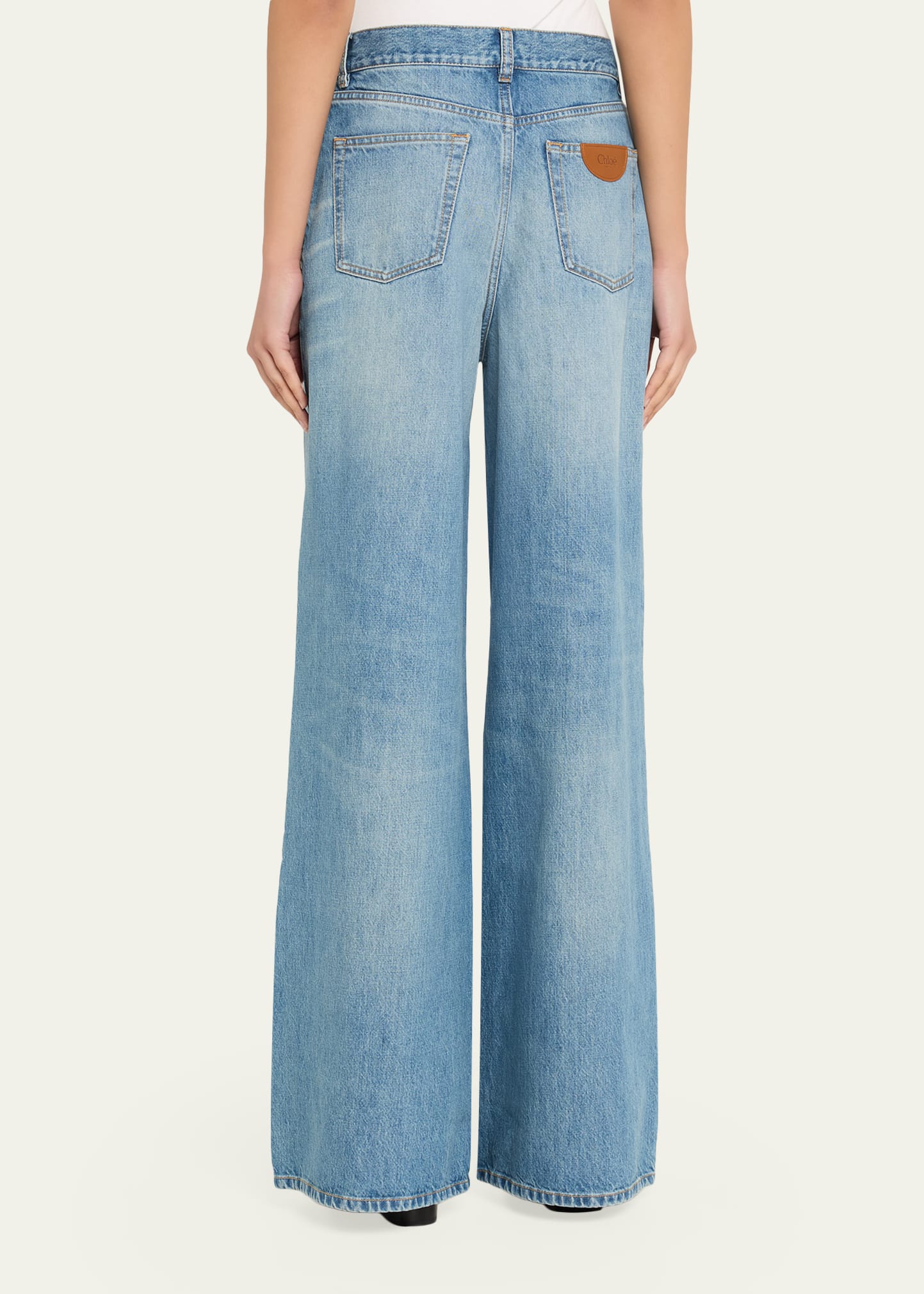 Wide-Leg High-Rise Jeans