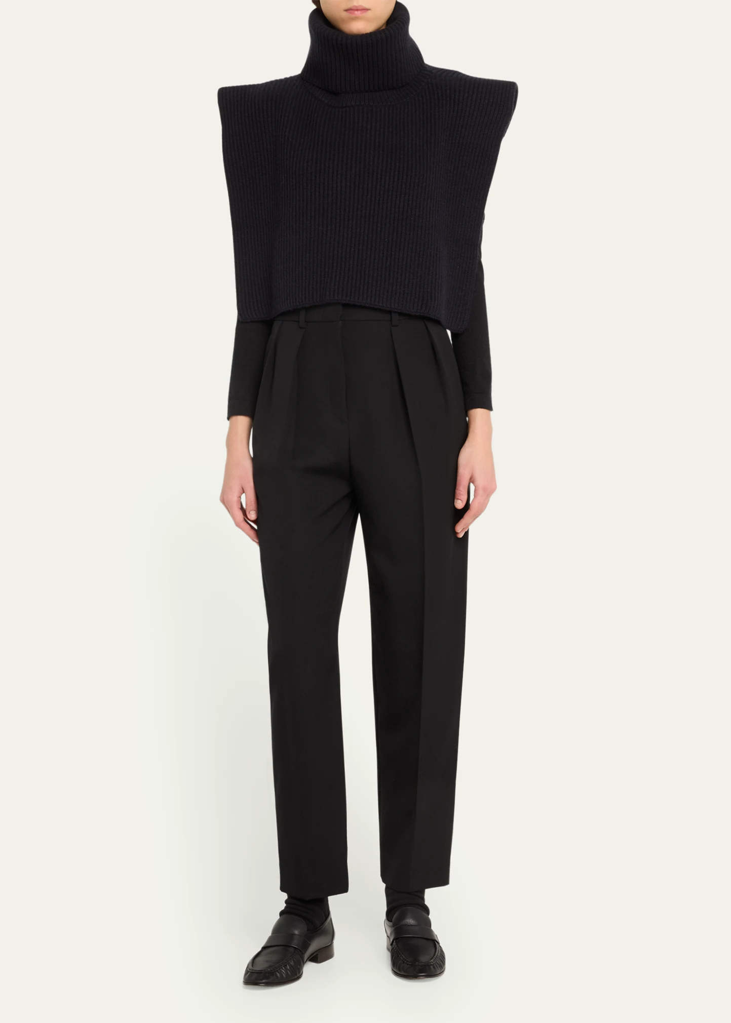 Eppie Cashmere Rib Turtleneck Collar 2 Eppie Cashmere Rib Turtleneck Collar