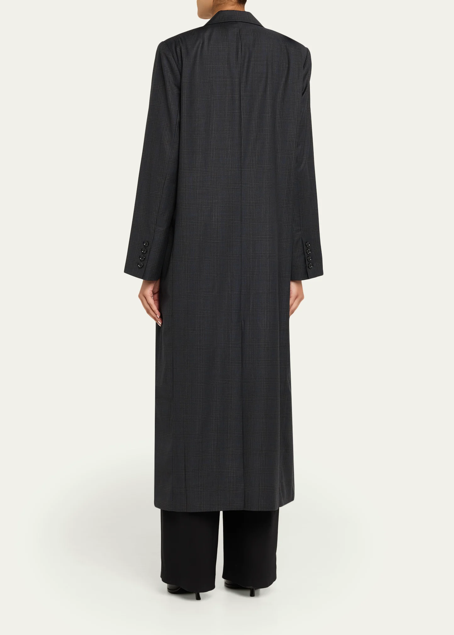 Danique Wool Check Coat