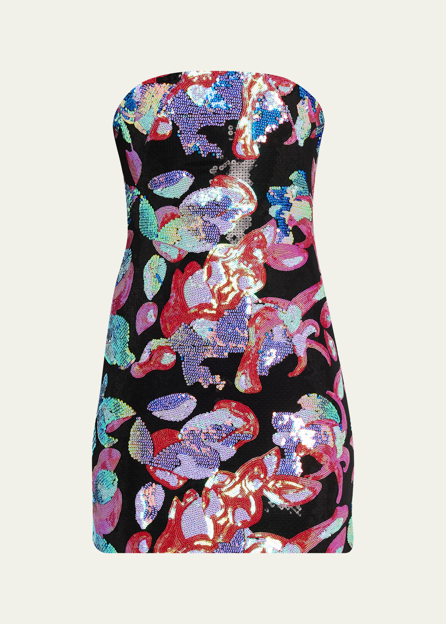 Stell Sequined Floral Mini Dress