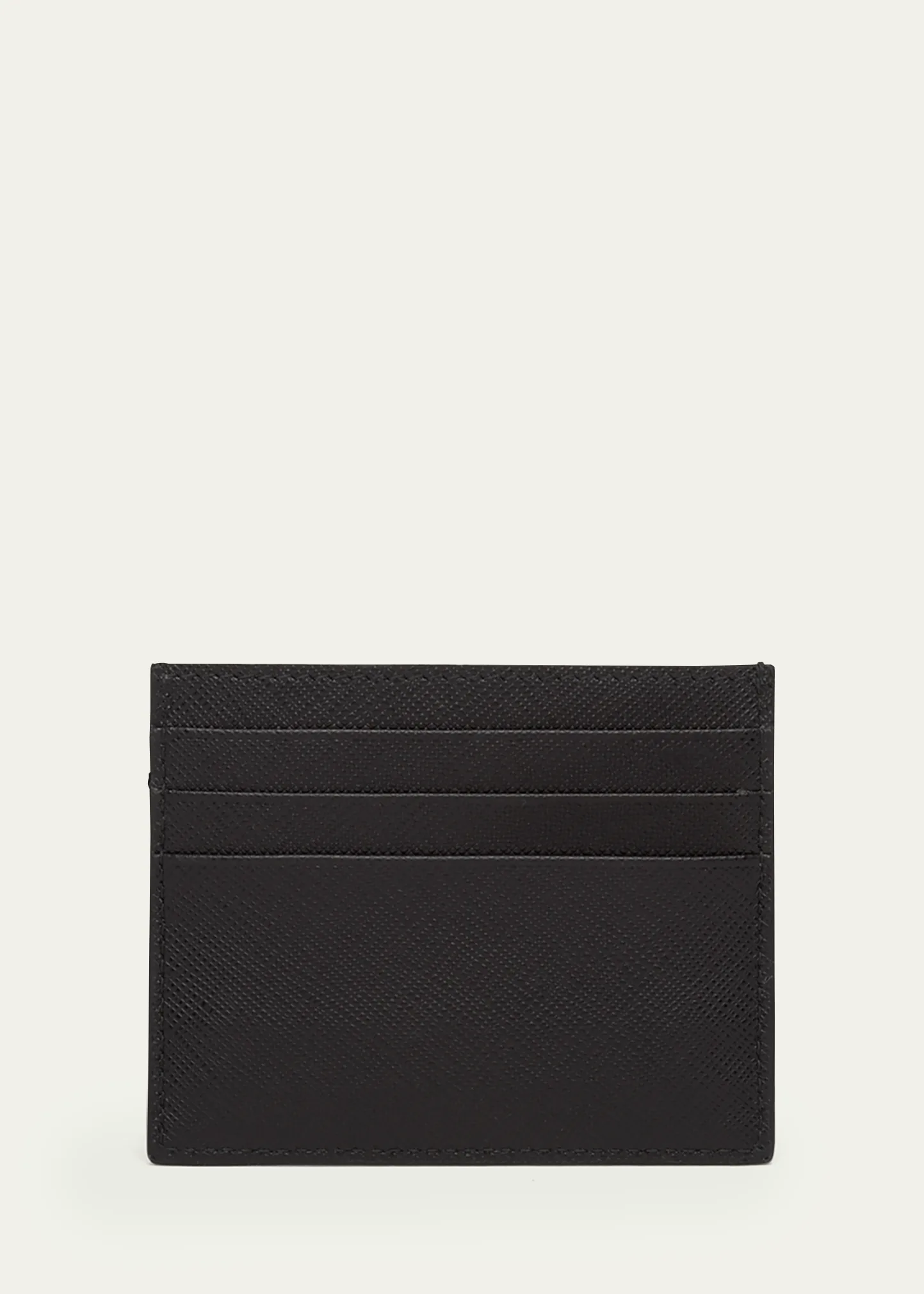 Triangle Logo Leather Card Case