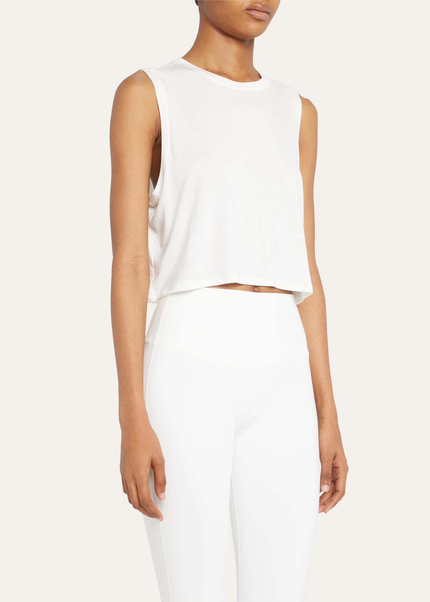 Sienna Cropped Jersey Tank
