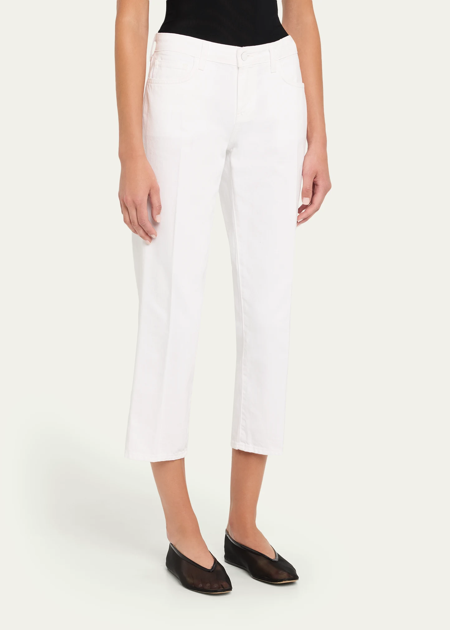 Blaine Low-Rise Crop Straight Jeans