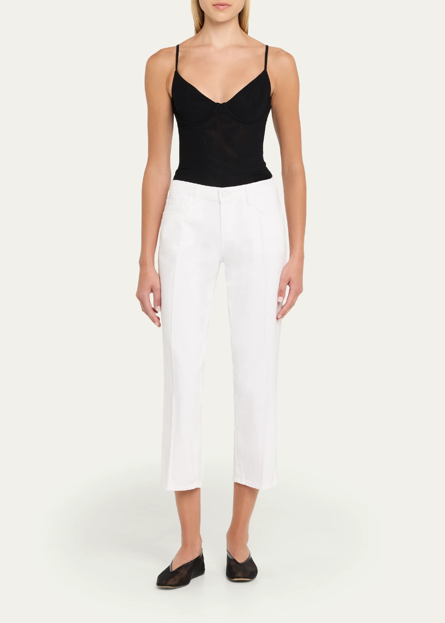Blaine Low-Rise Crop Straight Jeans