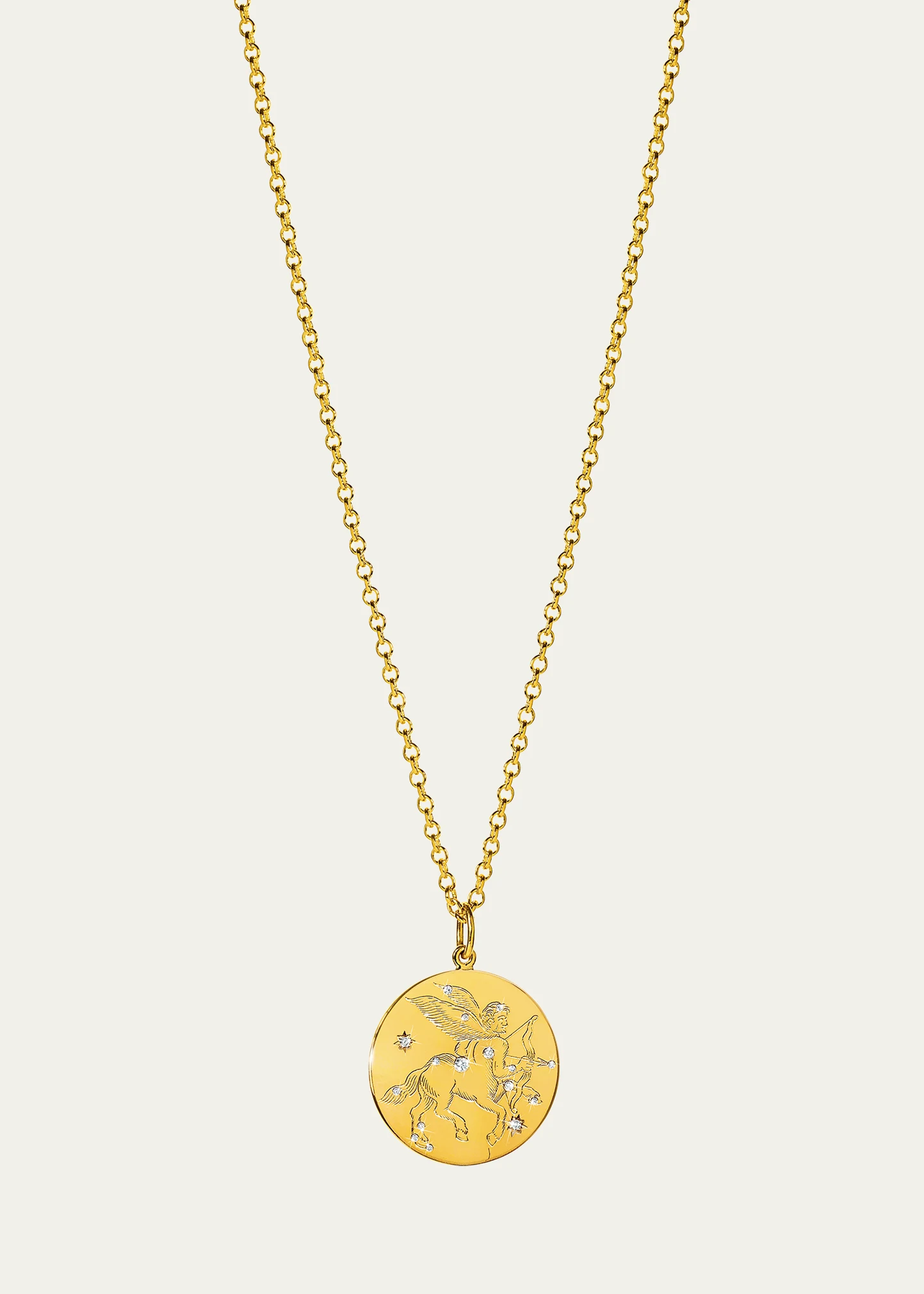 Zodiac Pendant Necklace, Sagittarius