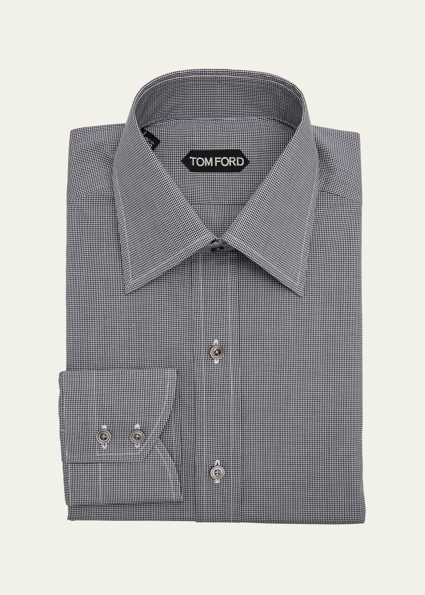 Men's Micro-Gingham Classic Fit Dress Shirt