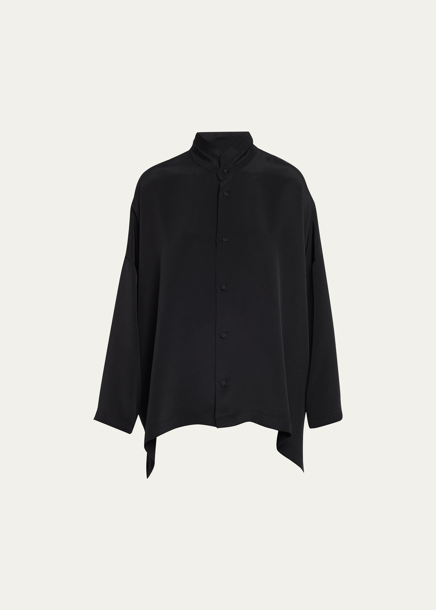 Wide Longer Back Double Stand Collar Shirt (Mid Plus) 1 Wide Longer Back Double Stand Collar Shirt (Mid Plus)