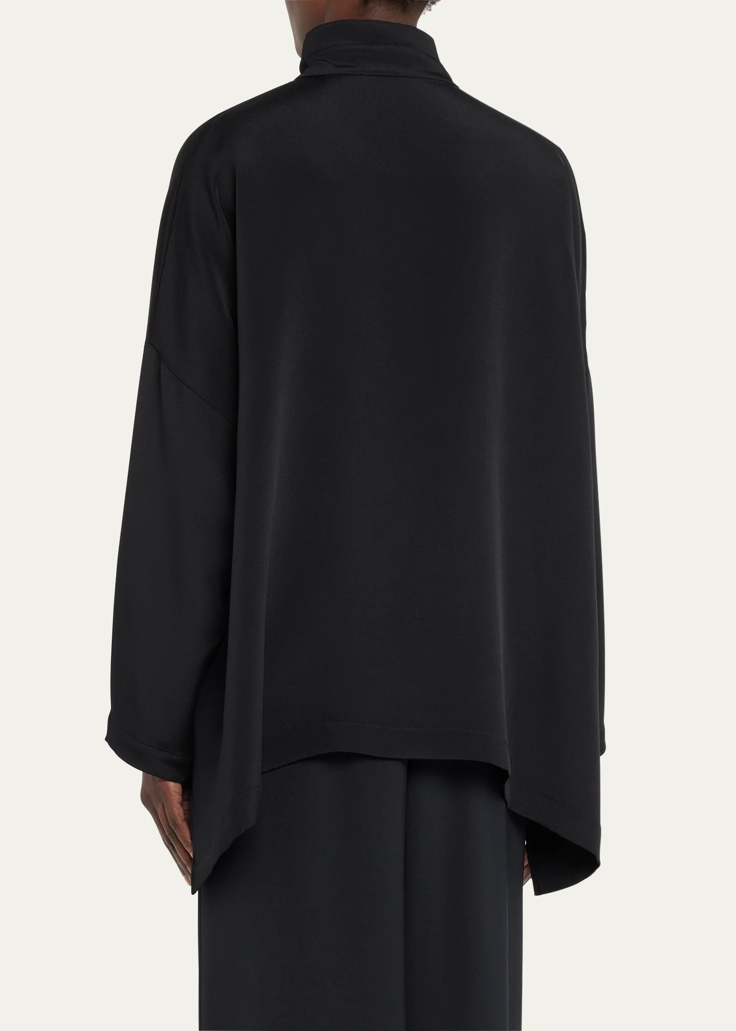 Wide Longer Back Double Stand Collar Shirt (Mid Plus) 3 Wide Longer Back Double Stand Collar Shirt (Mid Plus)