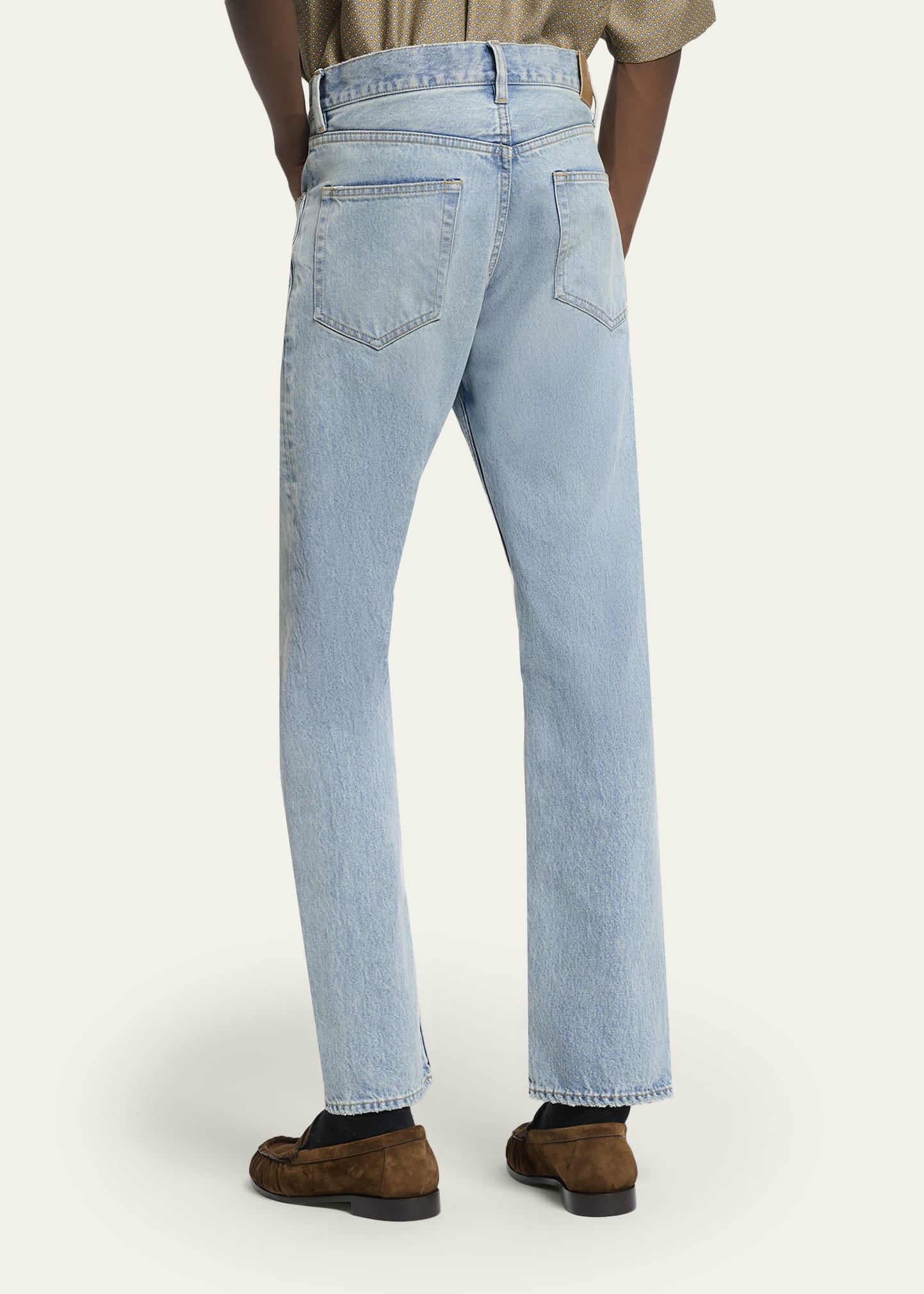 Men's Aged Denim Straight-Leg Jeans 13 Men's Aged Denim Straight-Leg Jeans