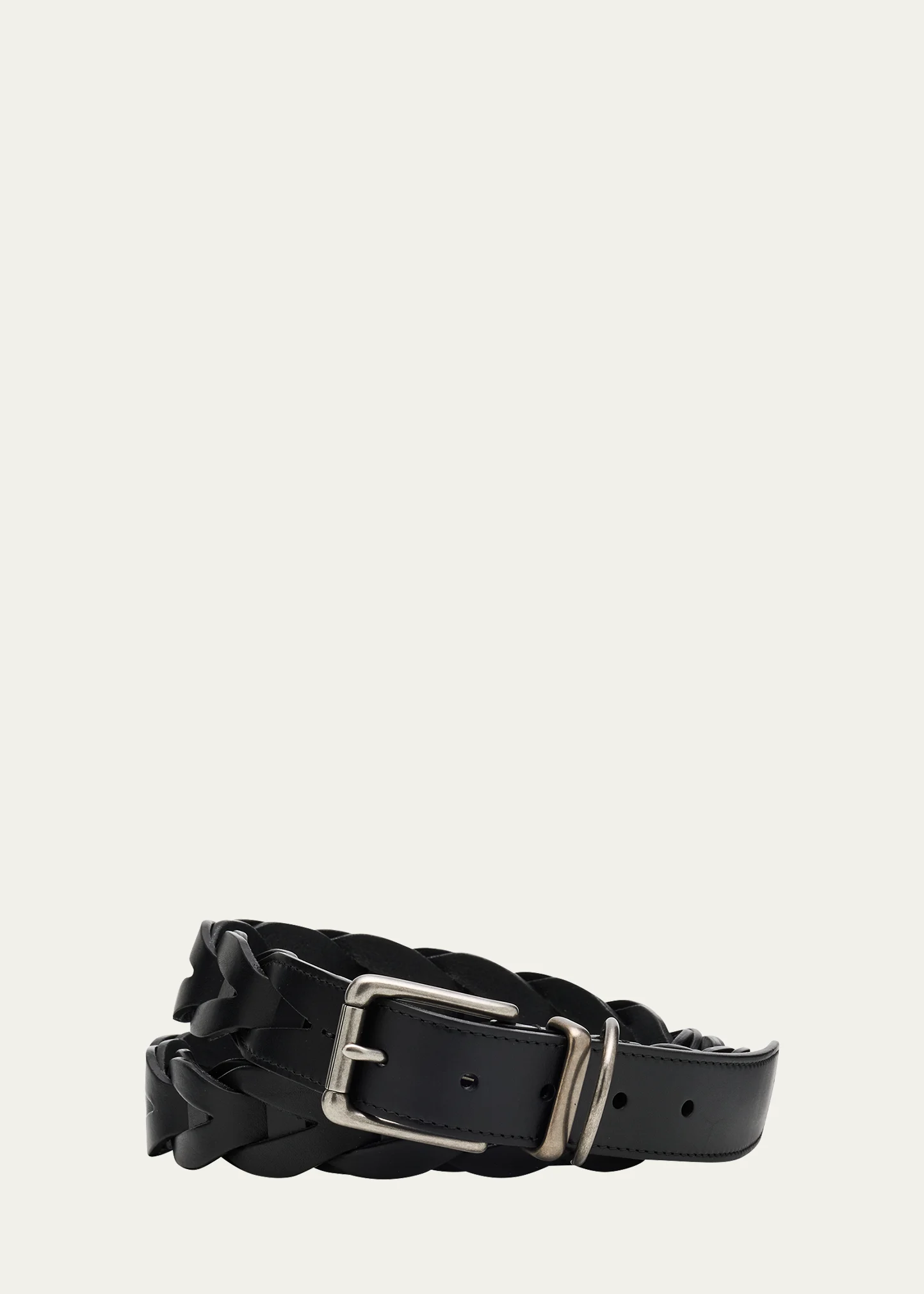 Men's Woven Leather Belt 7 Men's Woven Leather Belt