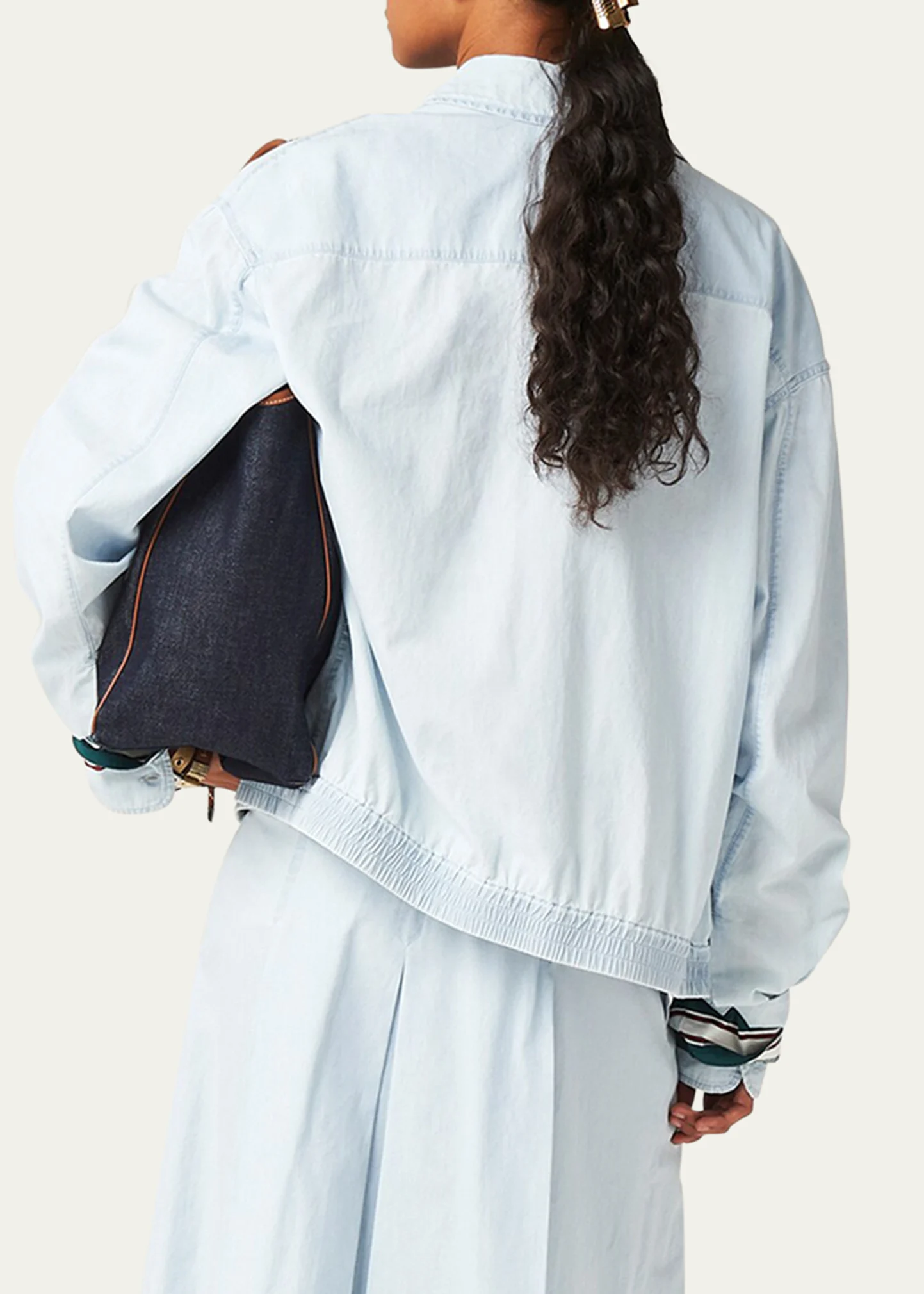 Chambray Bomber Jacket