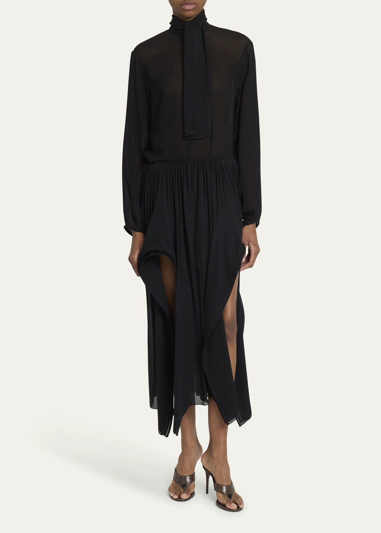 Georgette Scarf Blouse