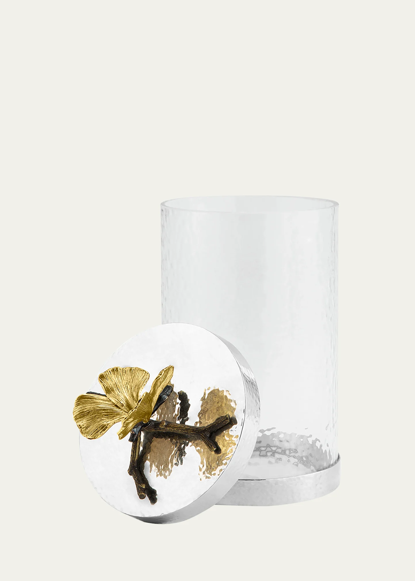 Butterfly Ginkgo Canister, Medium