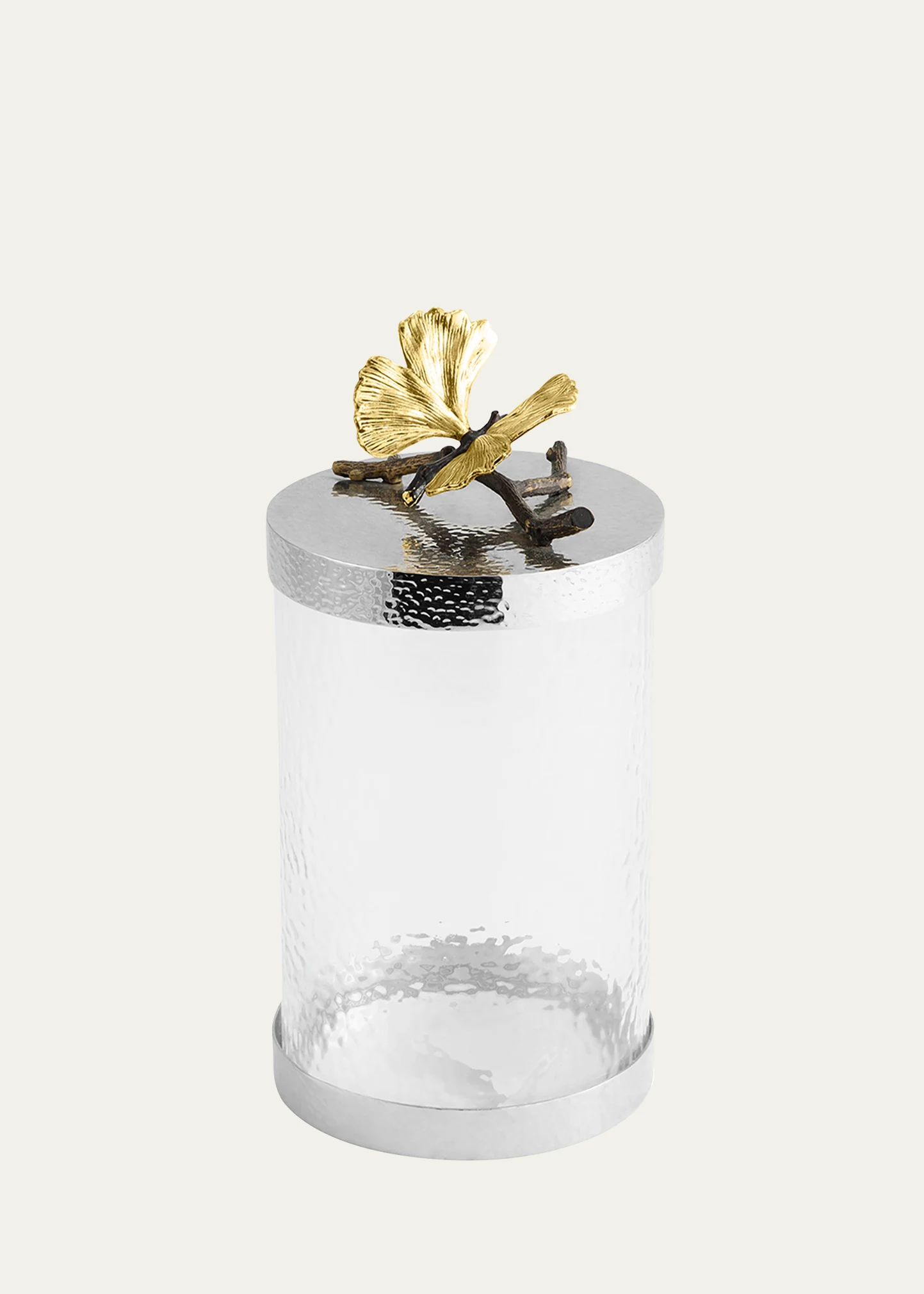 Butterfly Ginkgo Canister, Medium