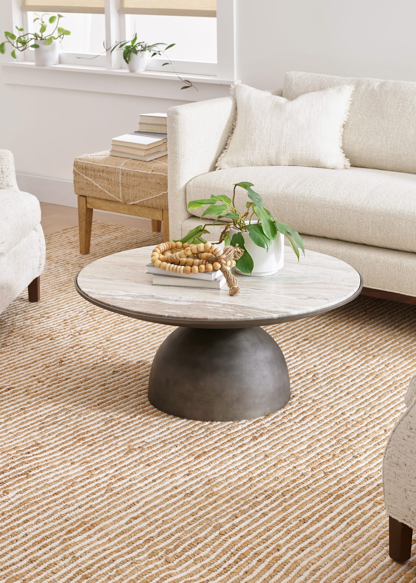 Twiggy Natural Handwoven Rug, 6' x 9'
