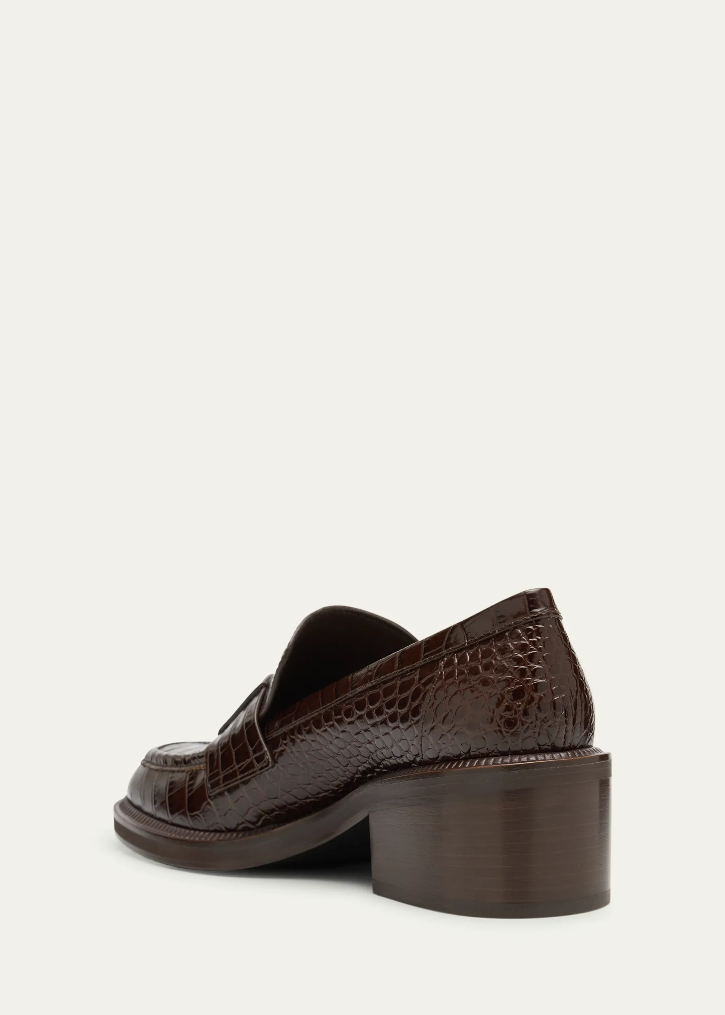Tylor 60 Croc-Embossed Leather Loafers