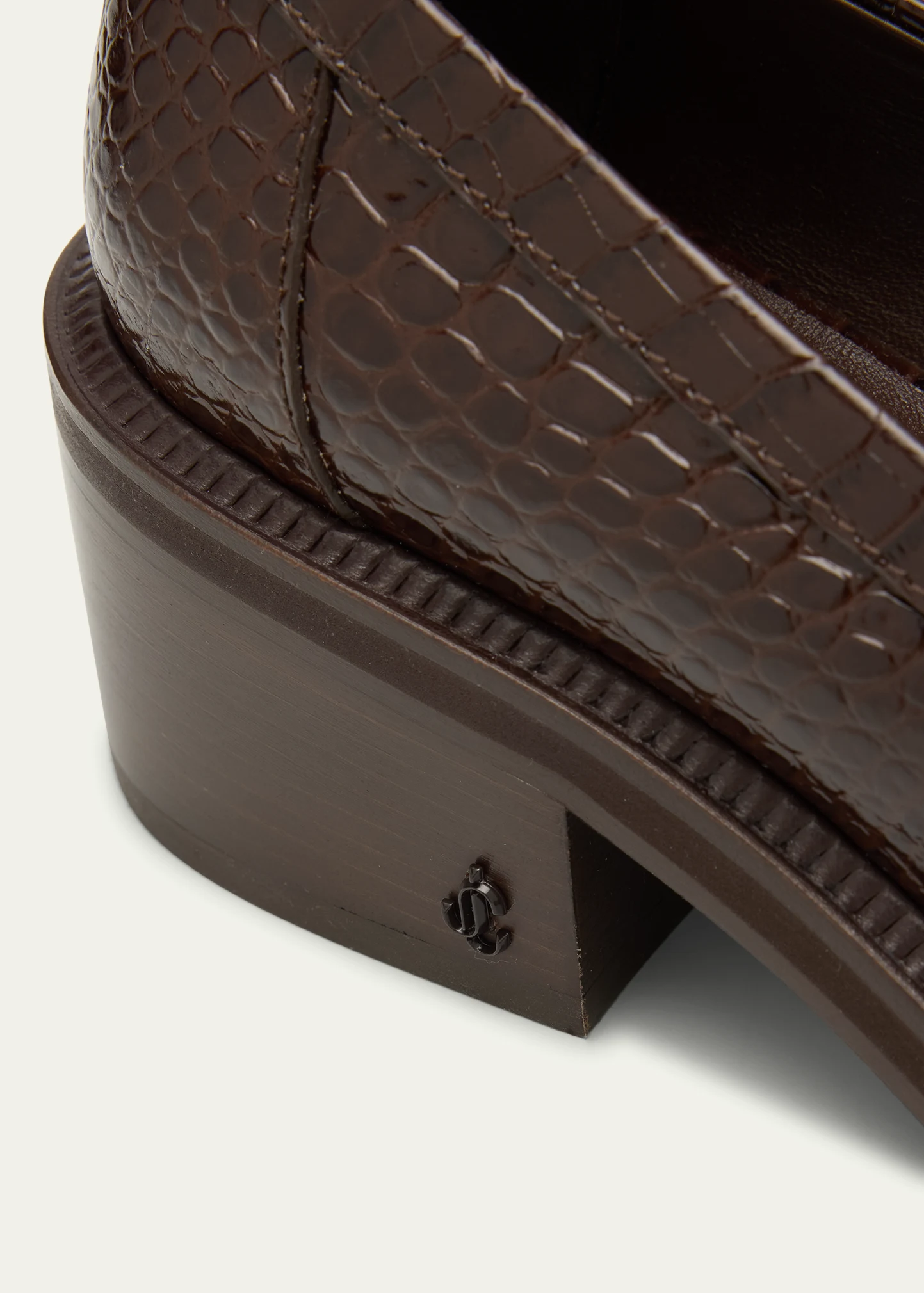 Tylor 60 Croc-Embossed Leather Loafers