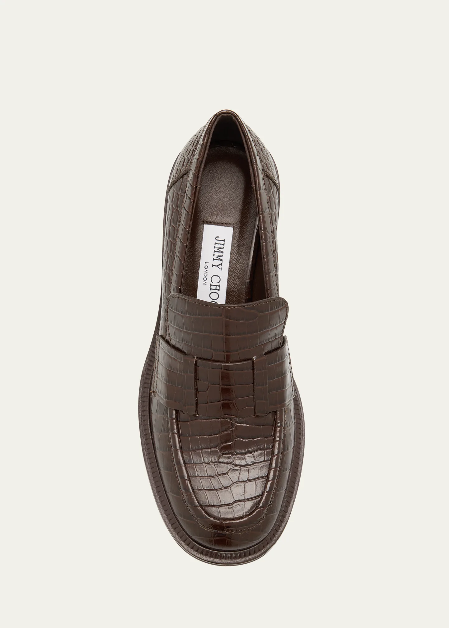 Tylor 60 Croc-Embossed Leather Loafers