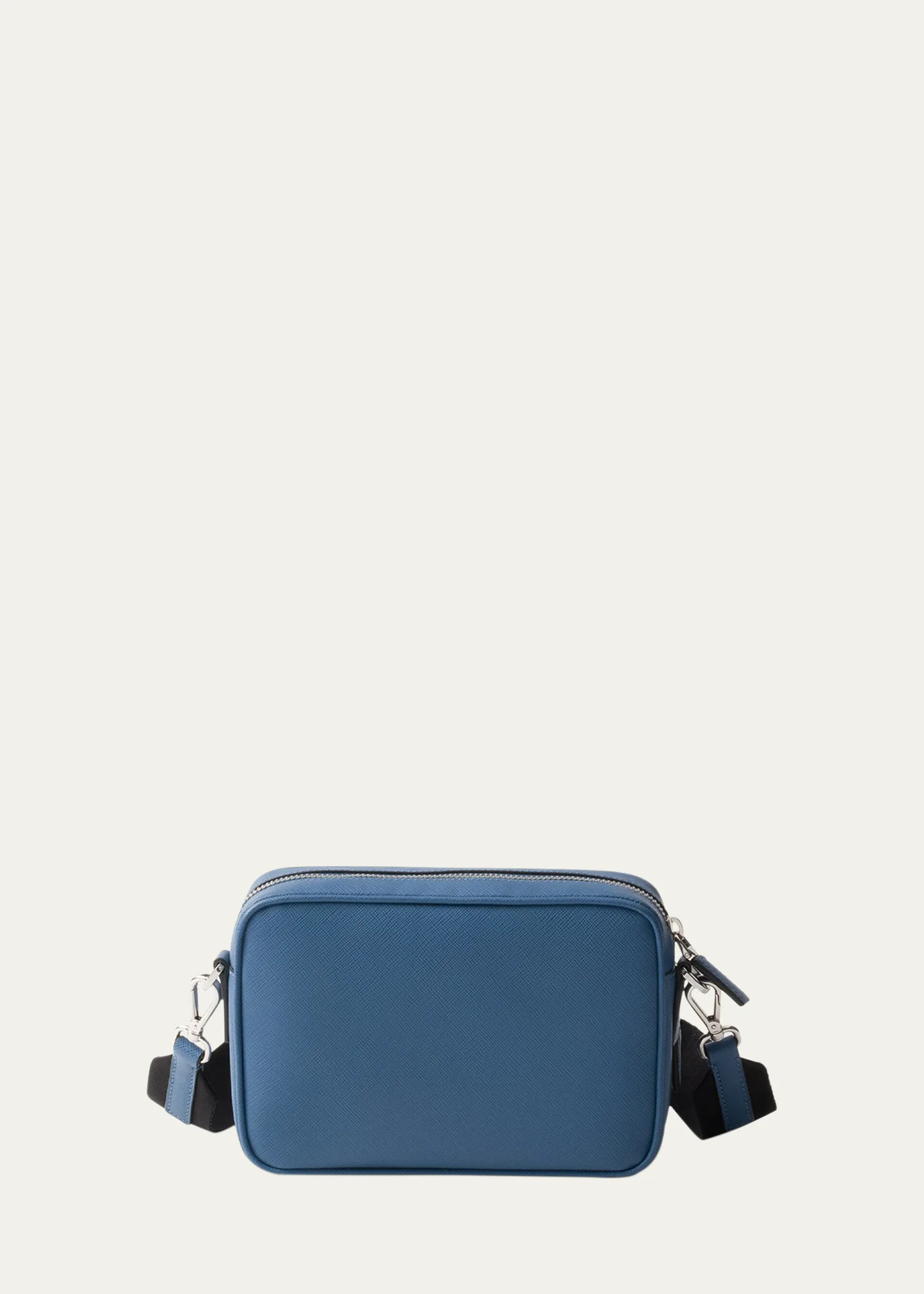 Men's Saffiano Leather Crossbody Bag with Pouch