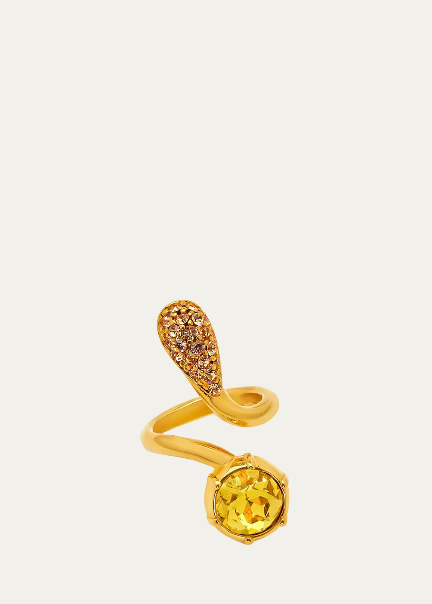 Pave Crystal Wrap Ring