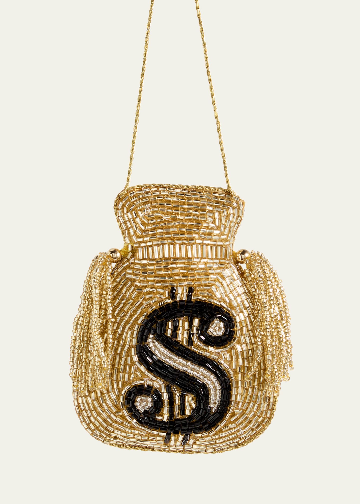 Beaded Money Bag Christmas Ornament