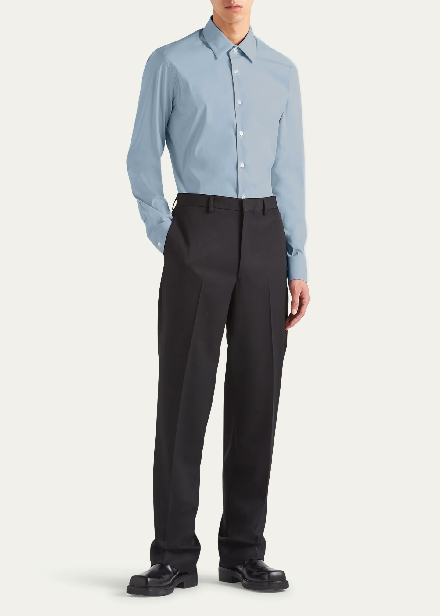 Men's Stretch Poplin Dress Shirt 6 Men's Stretch Poplin Dress Shirt