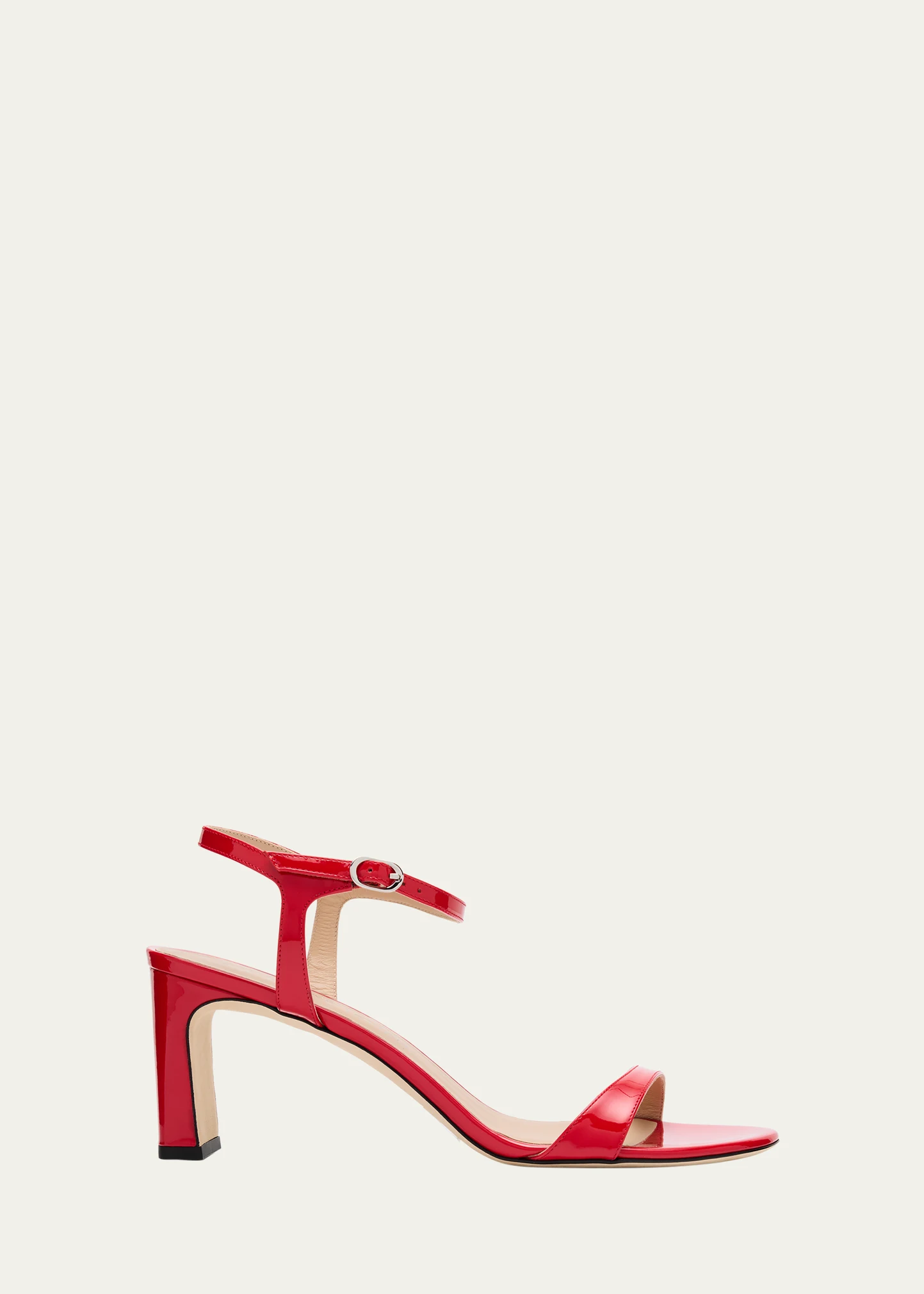 Babette Patent Ankle-Strap Sandals