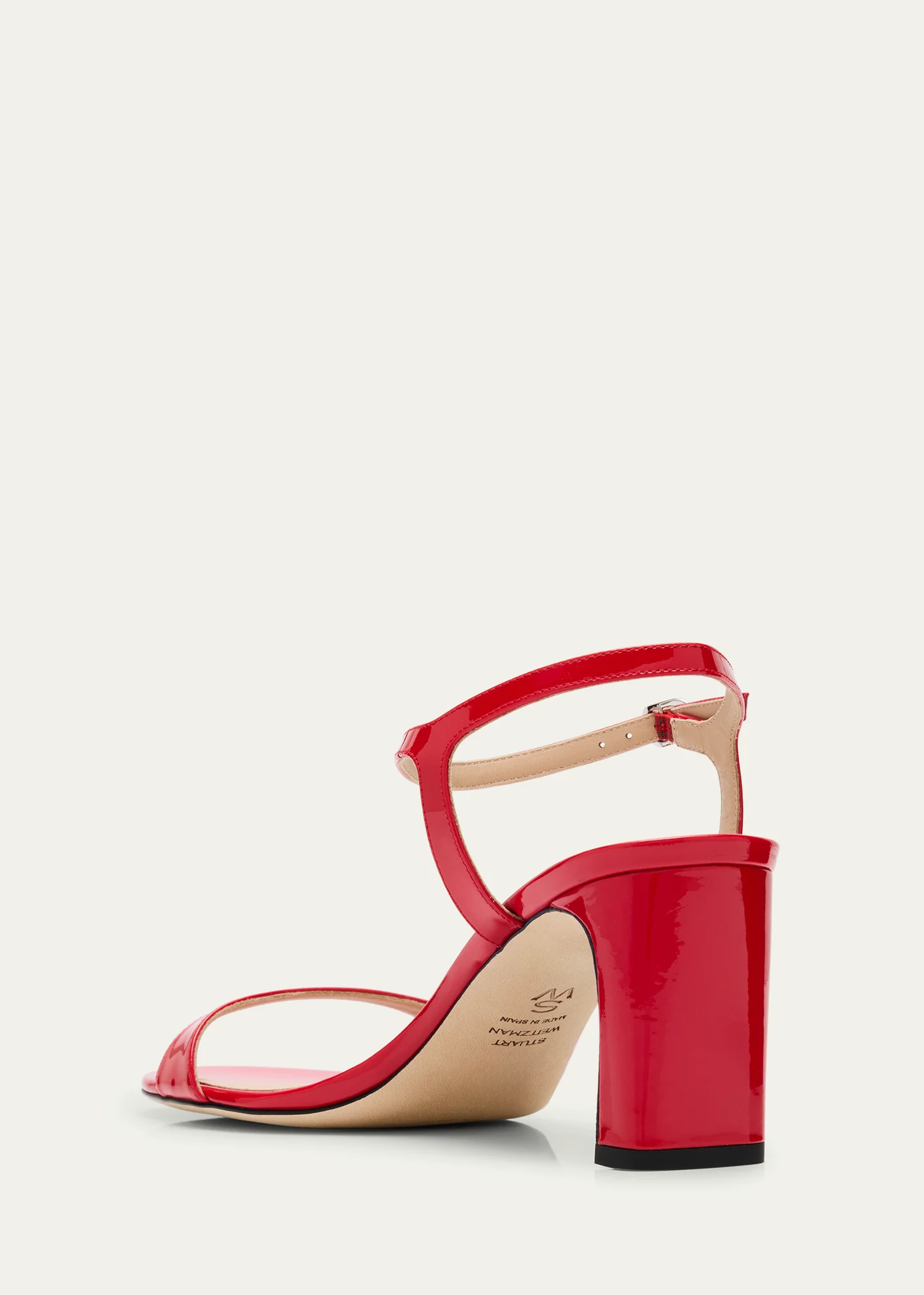 Babette Patent Ankle-Strap Sandals