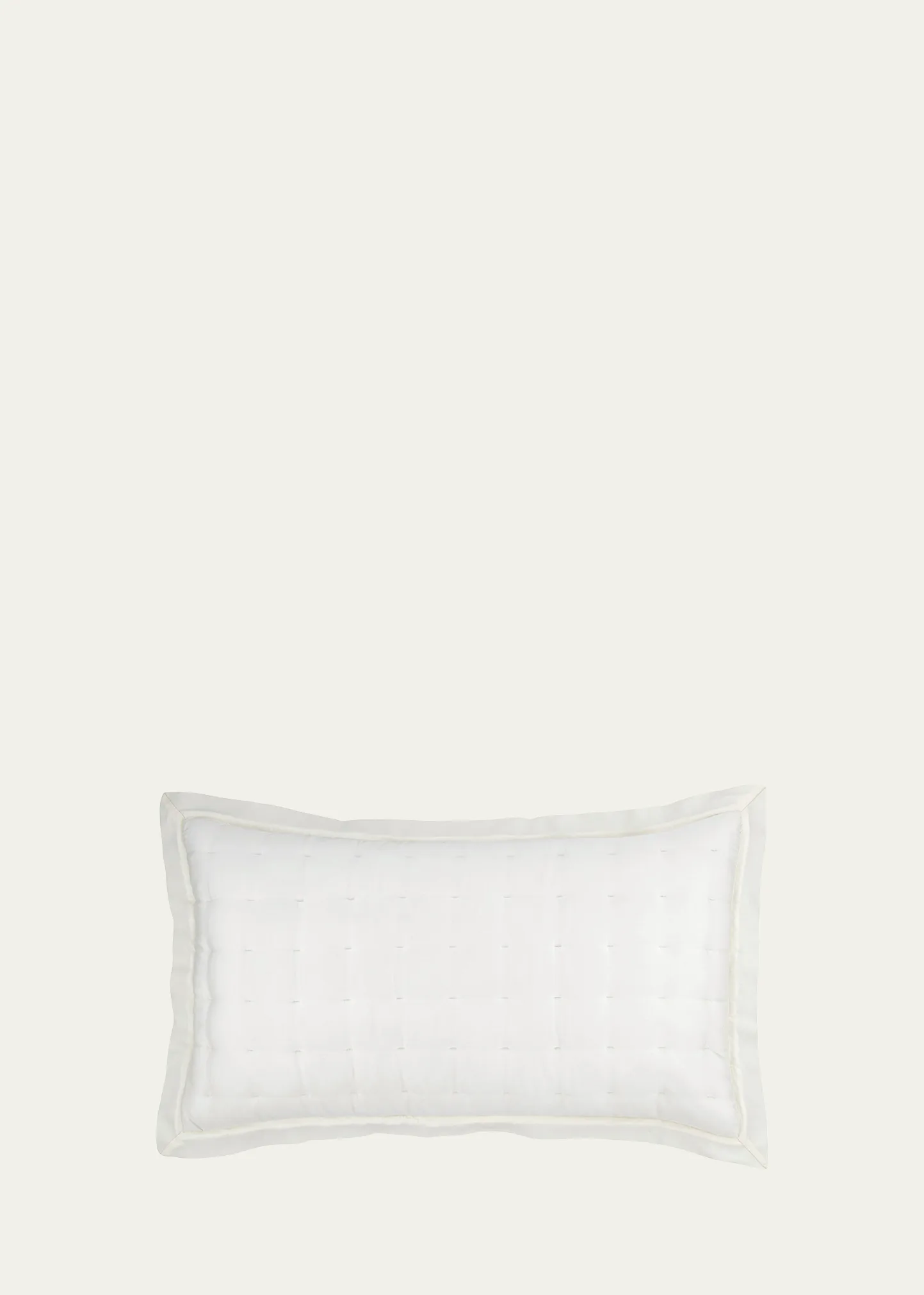Puff Tencel King Sham, Ivory