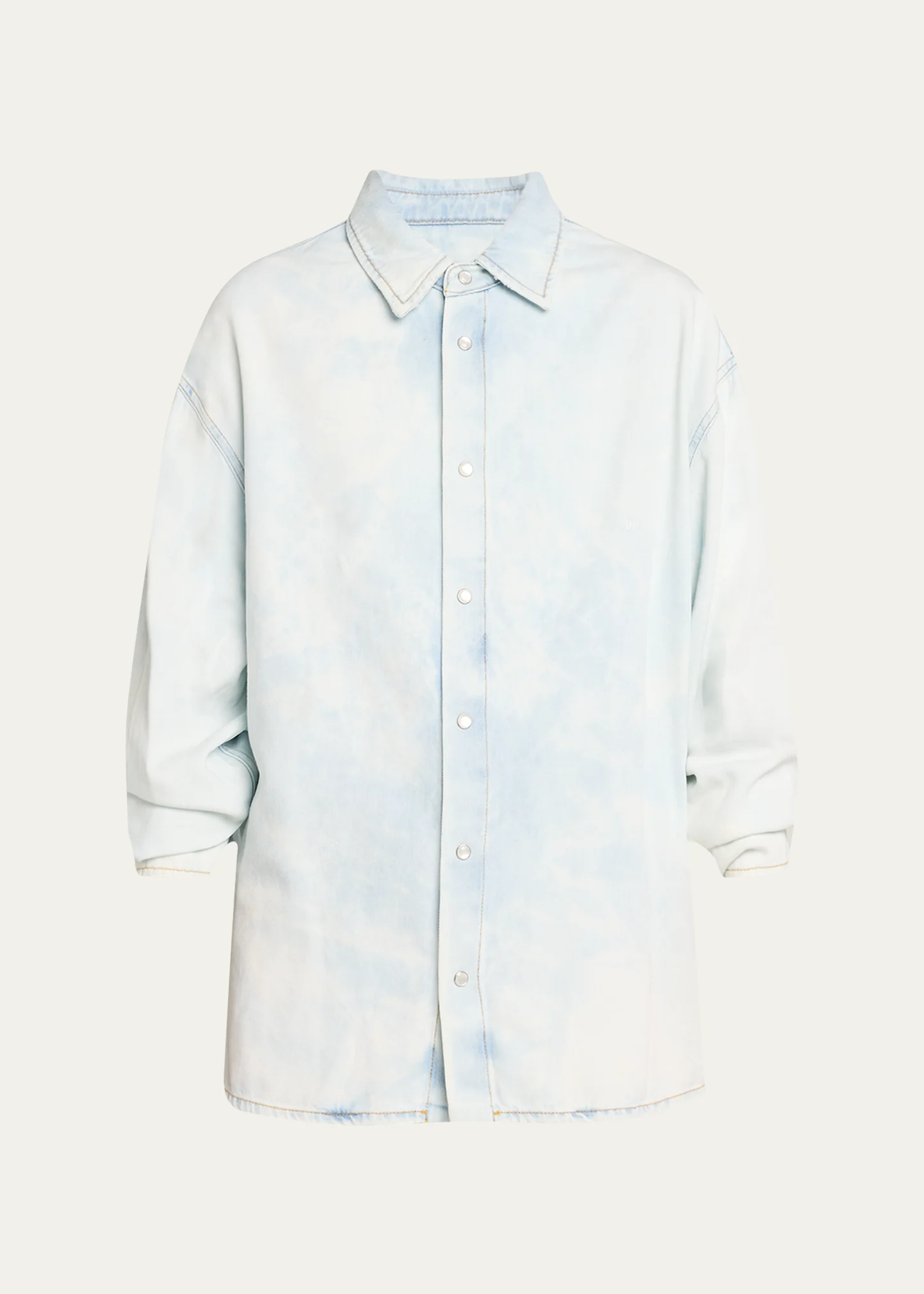 Keanu Ruched Denim Shirt