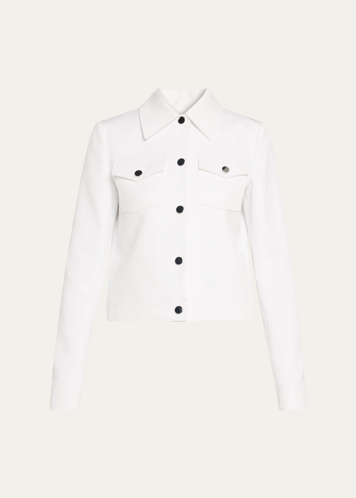 Silk-Cotton Pique Jacket