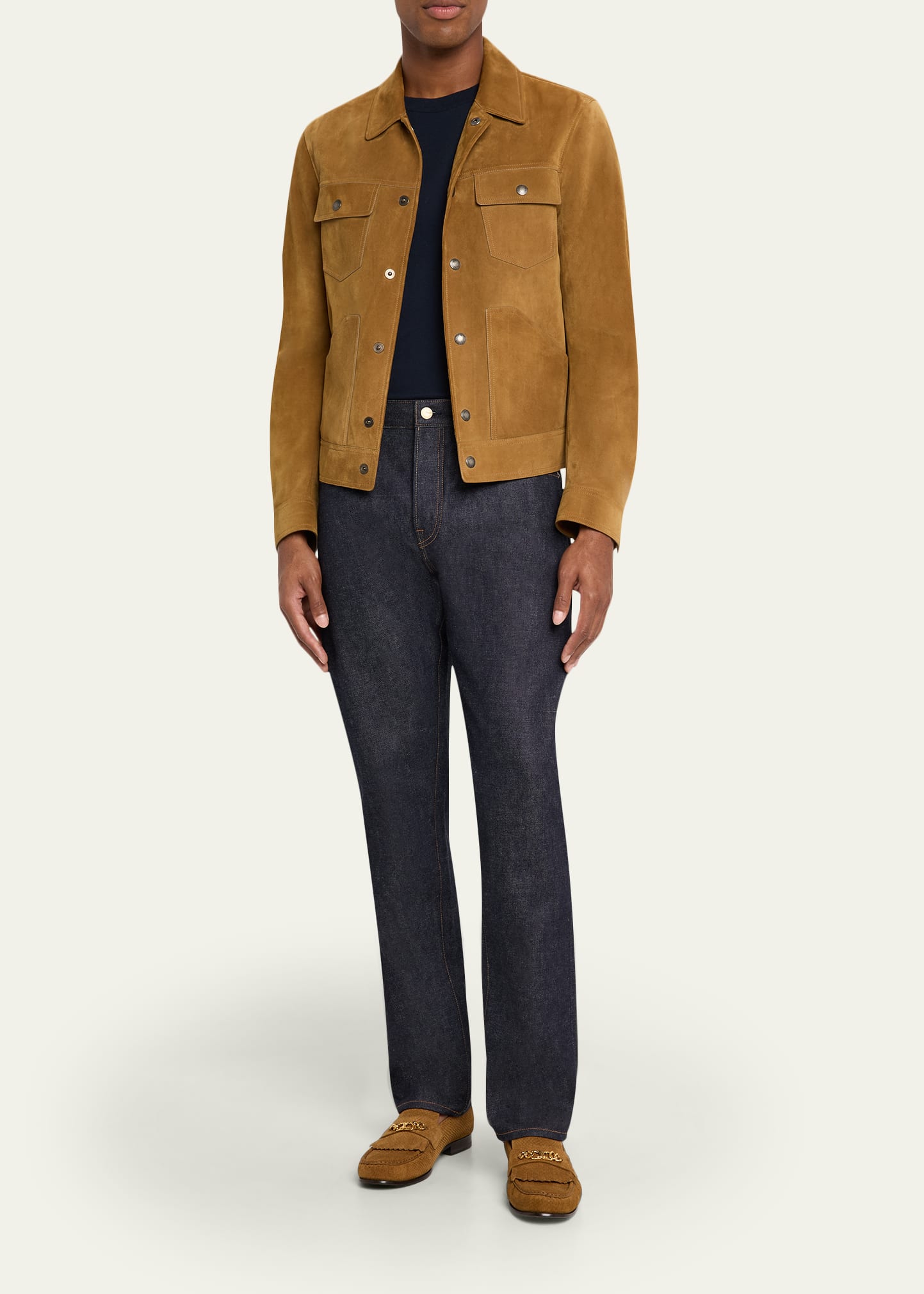 Men's Charlie Raw Denim Slim-Fit Jeans