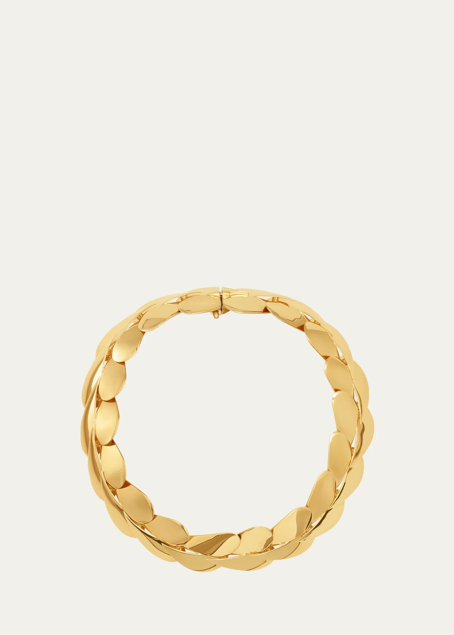 Goldtone Layered Leaf Necklace