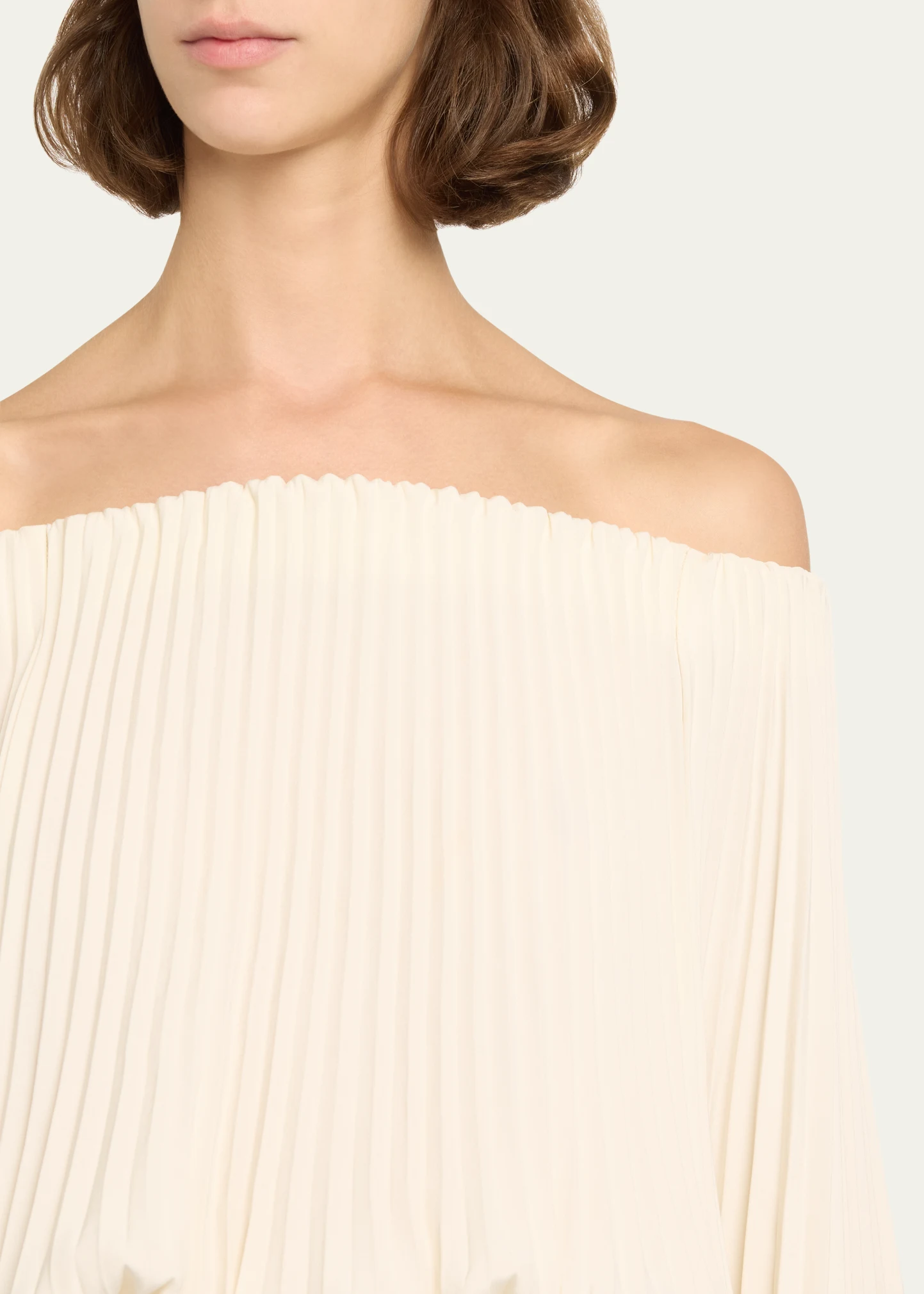 Sienna Pleated Off-The-Shoulder Top