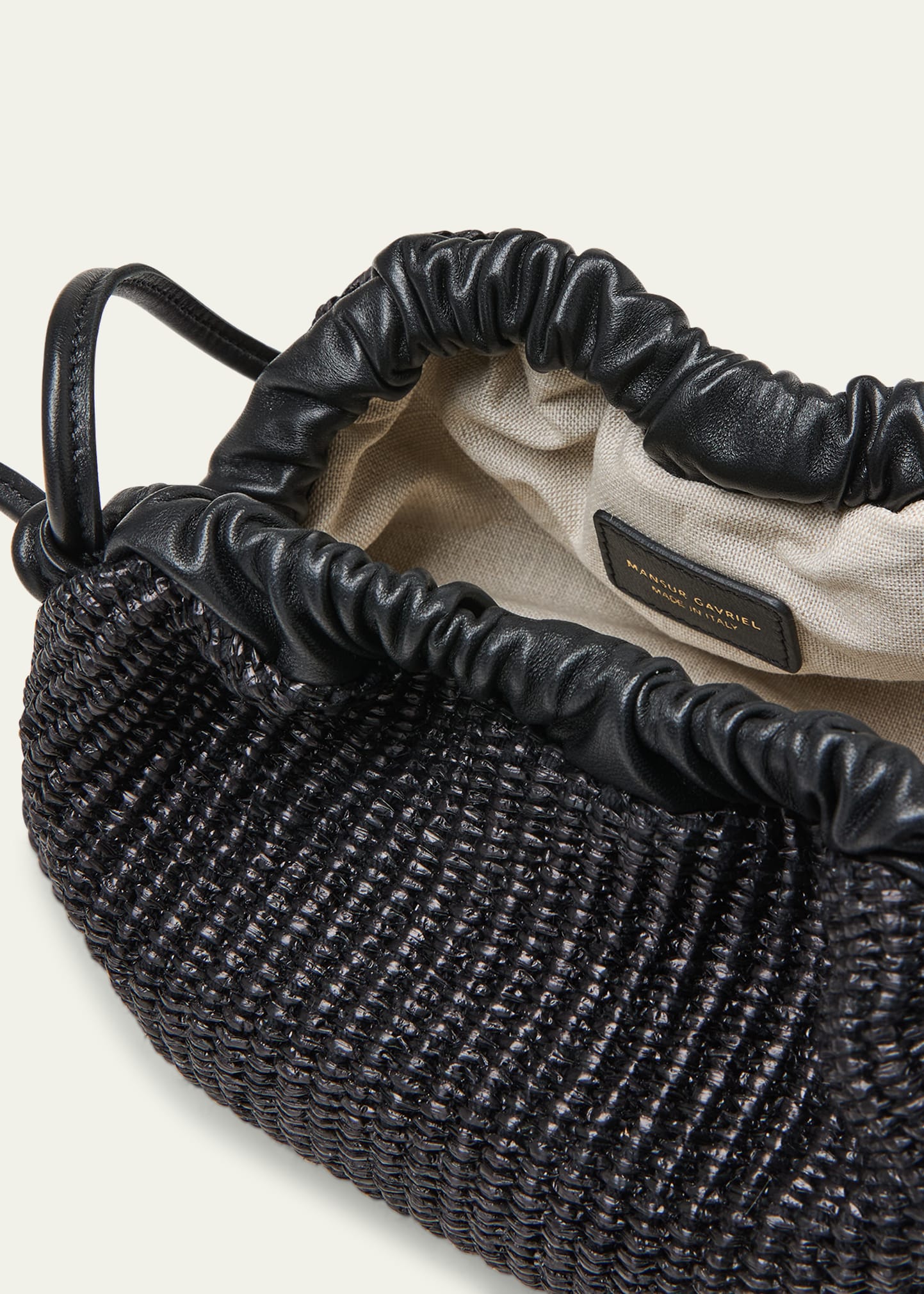 Cloud Mini Raffia Clutch Bag