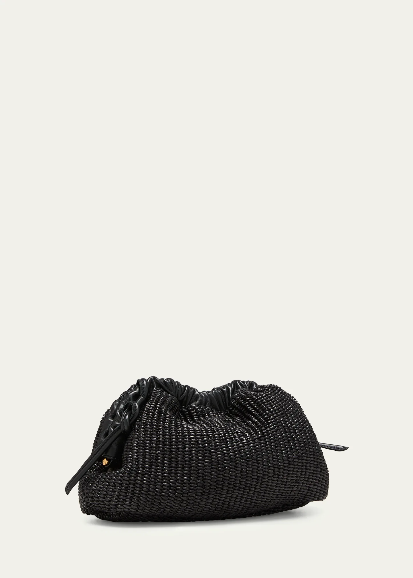 Cloud Mini Raffia Clutch Bag