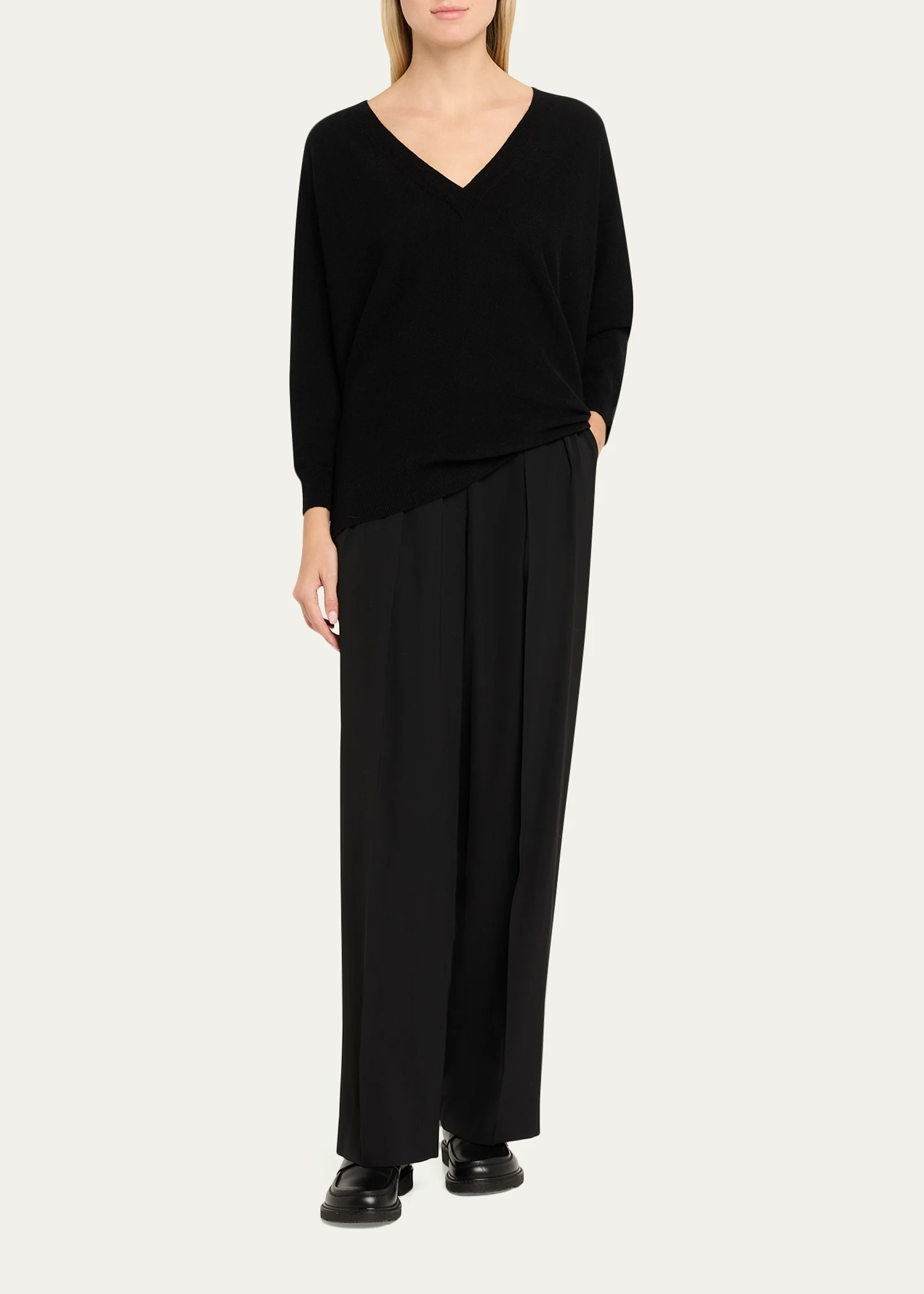 Kenny Cashmere V-Neck Sweater