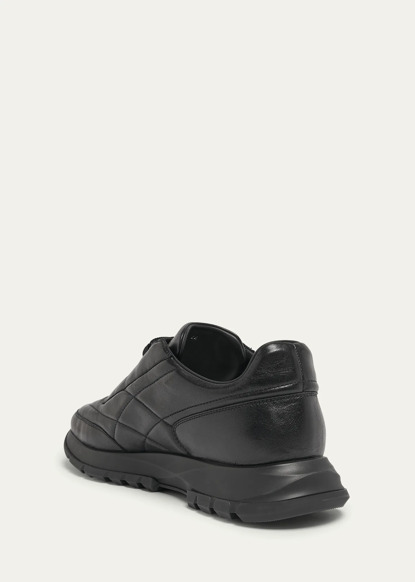 Men's Tonal Leather Low-Top Sneakers