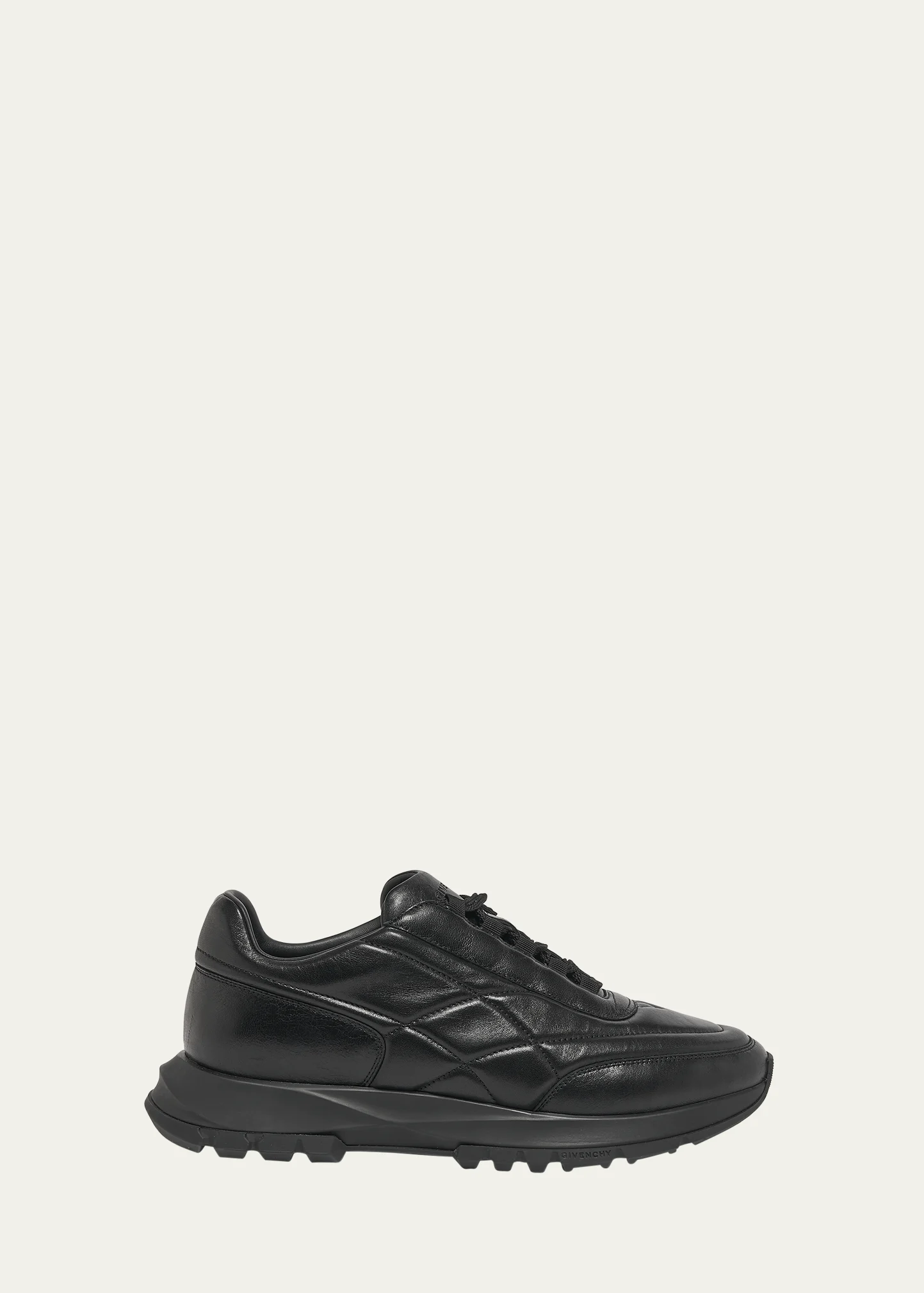 Men's Tonal Leather Low-Top Sneakers