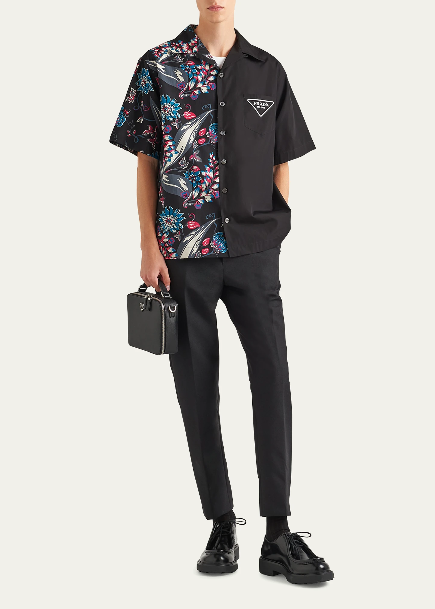Men's Poplin Ramage Double Match Shirt