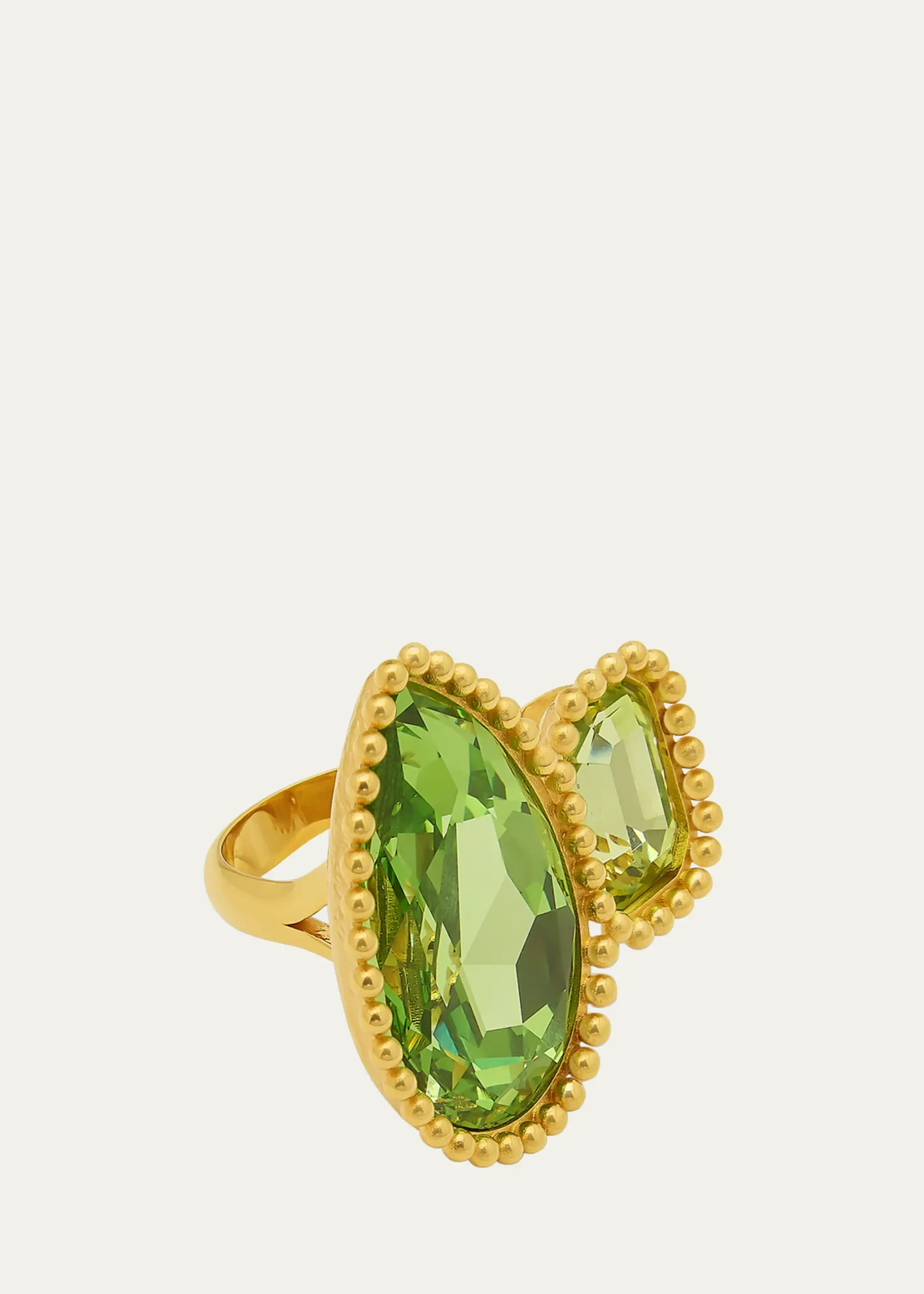 Pear Crystal Ring