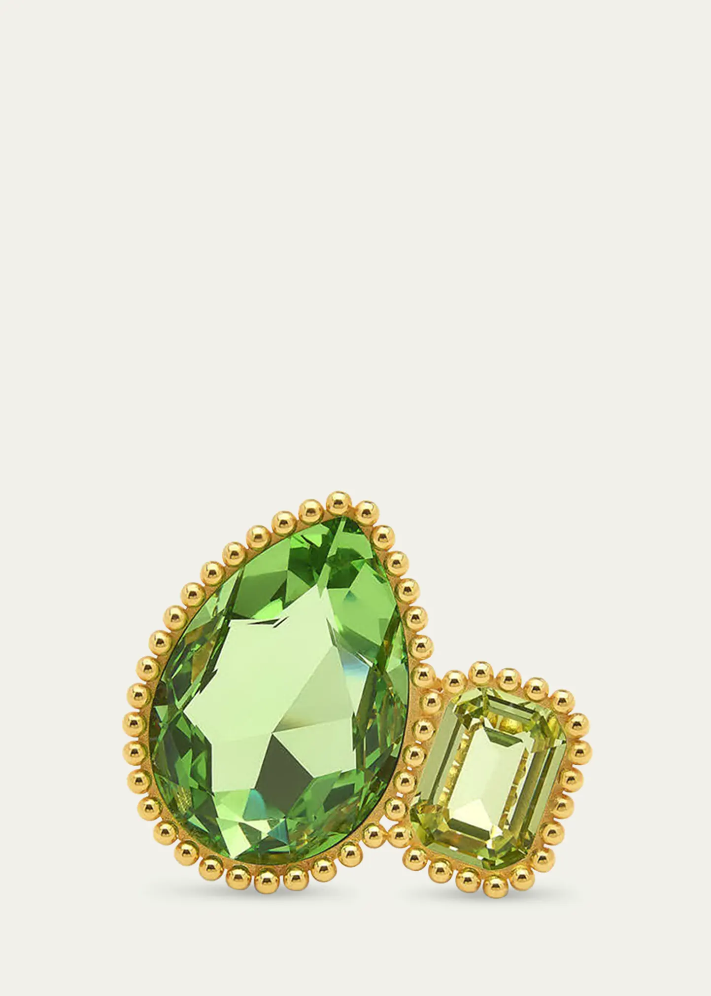 Pear Crystal Ring