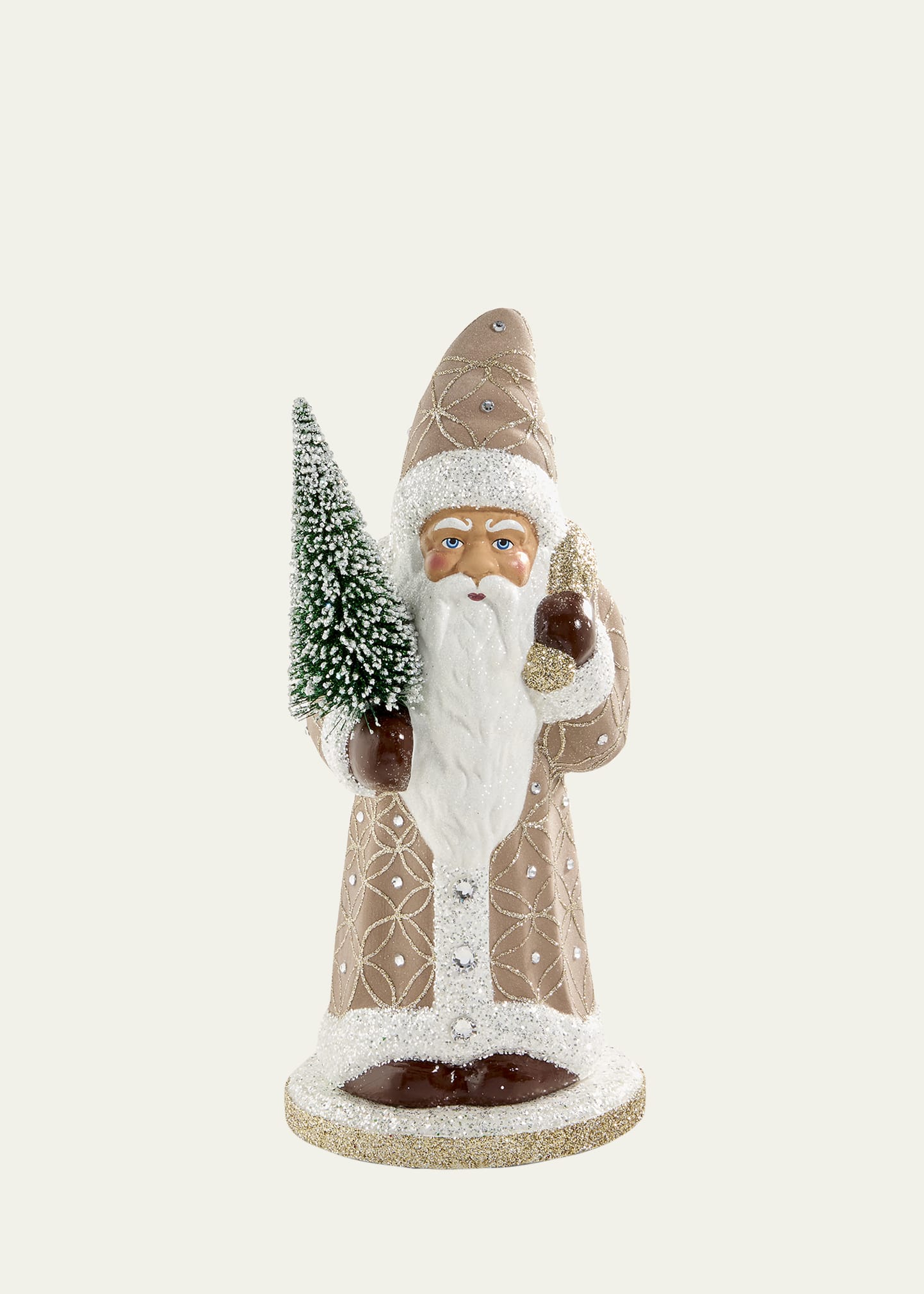 Embellished Santa on Base Figurine 1 Embellished Santa on Base Figurine