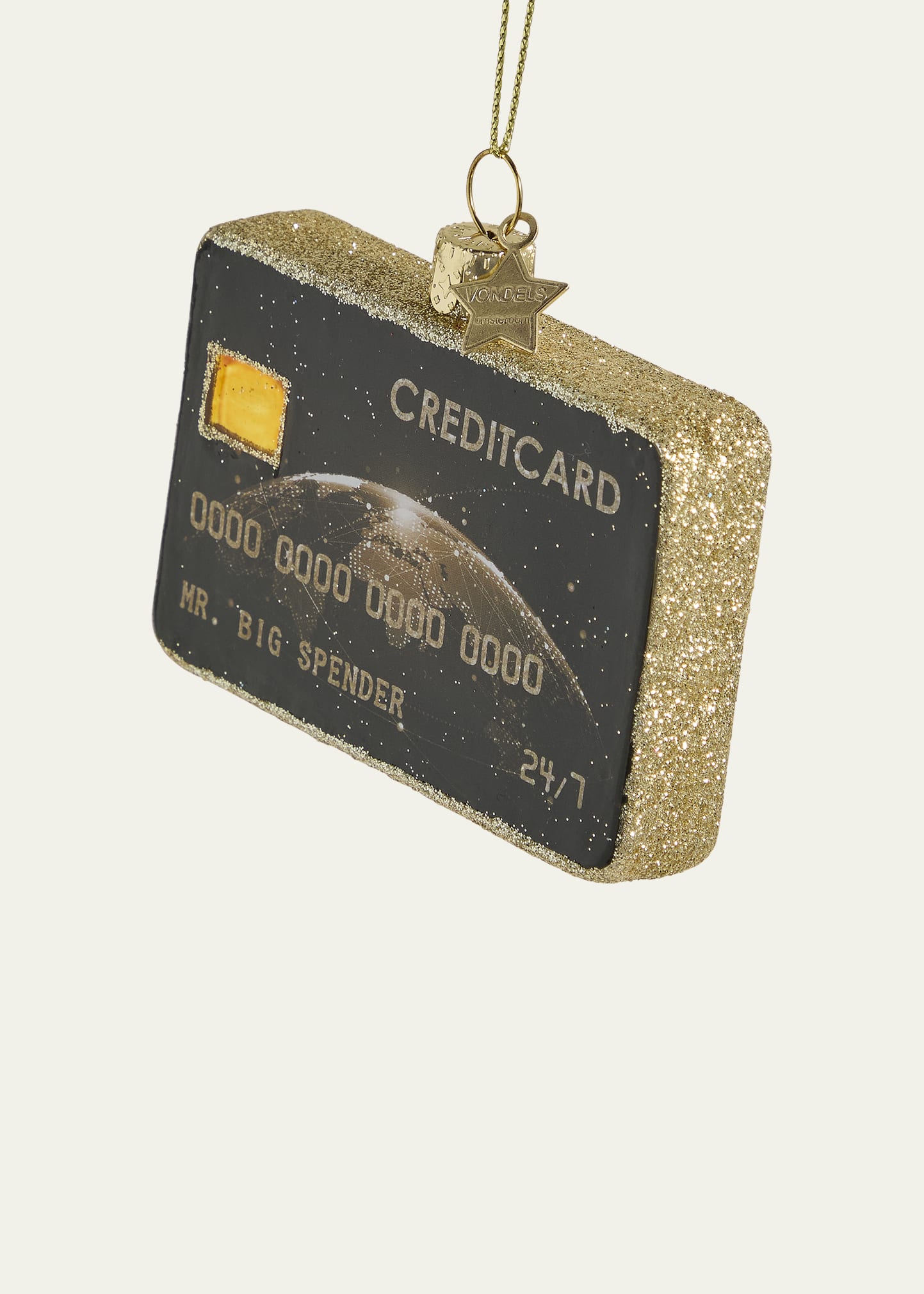Black Credit Card Christmas Ornament