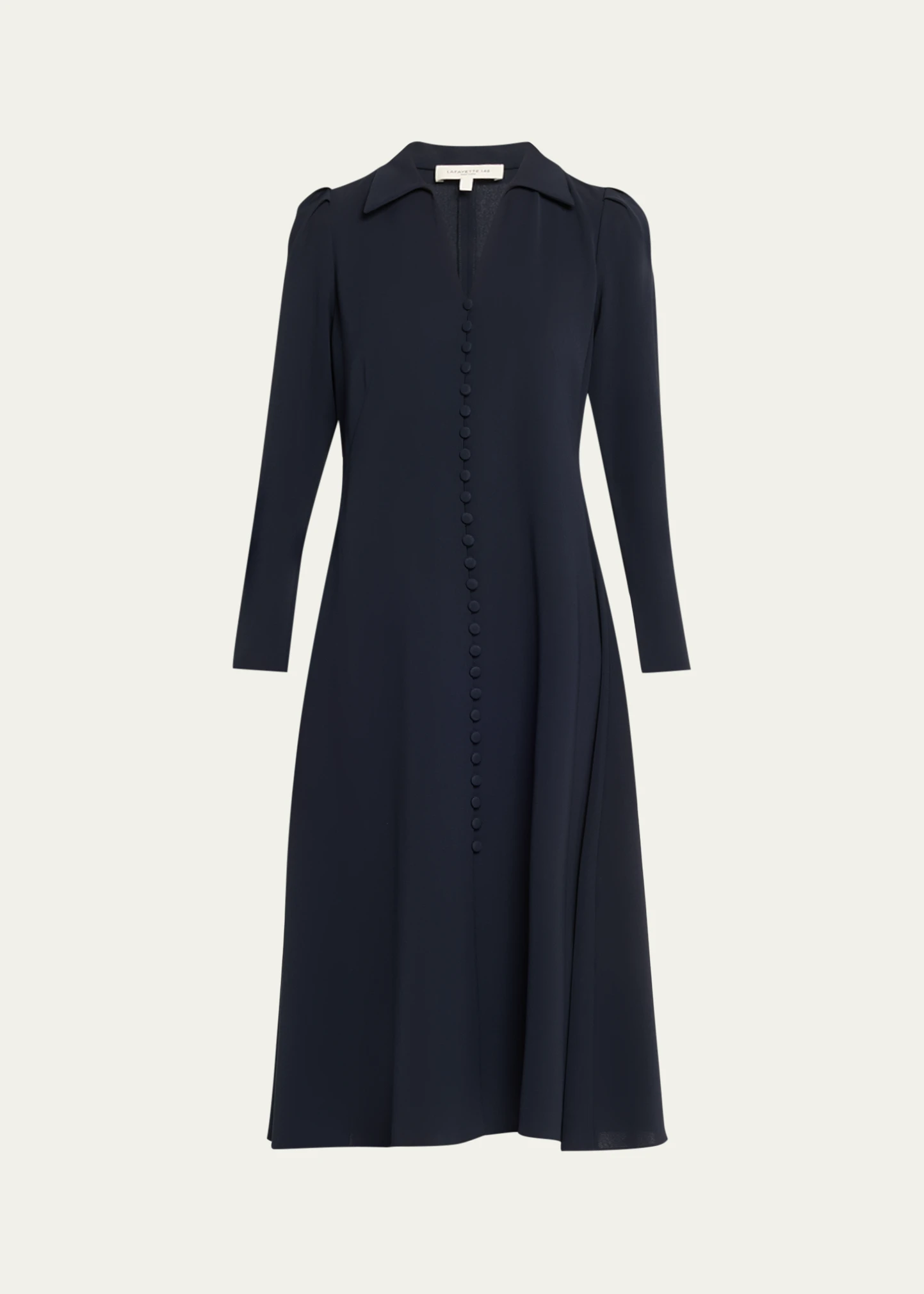x The Morning Show Finesse Crepe Midi Dress