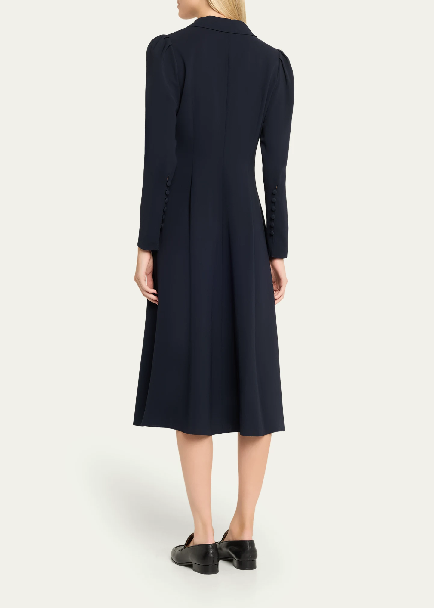 x The Morning Show Finesse Crepe Midi Dress