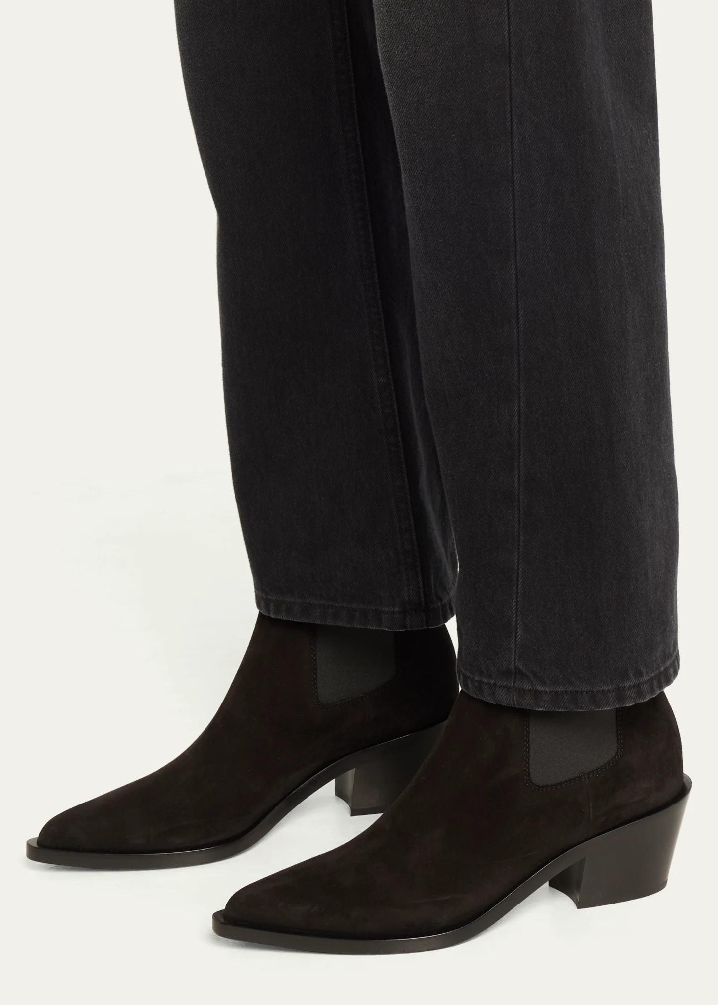Wylie Suede Western Chelsea Booties