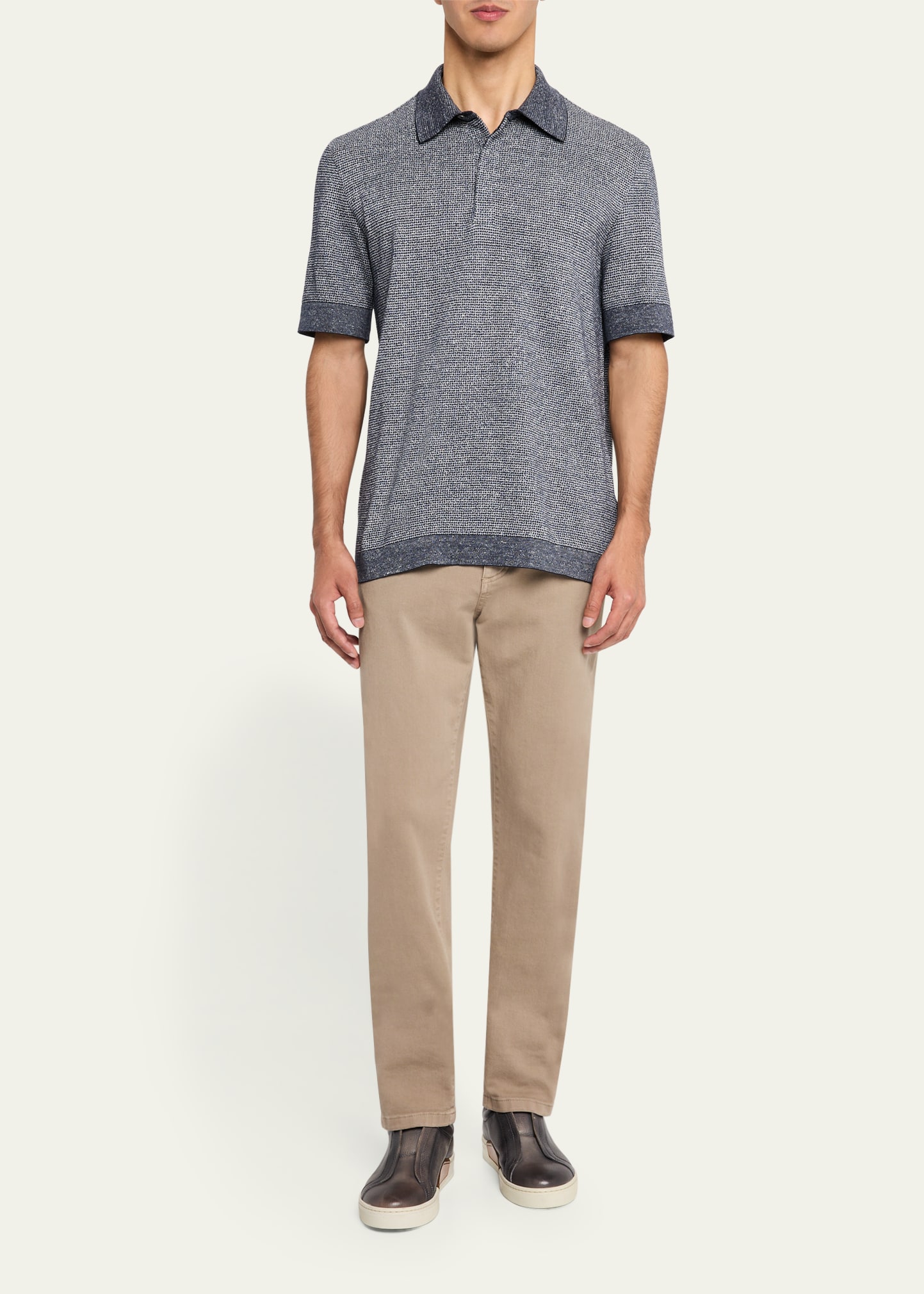 Men's Heathered Polo